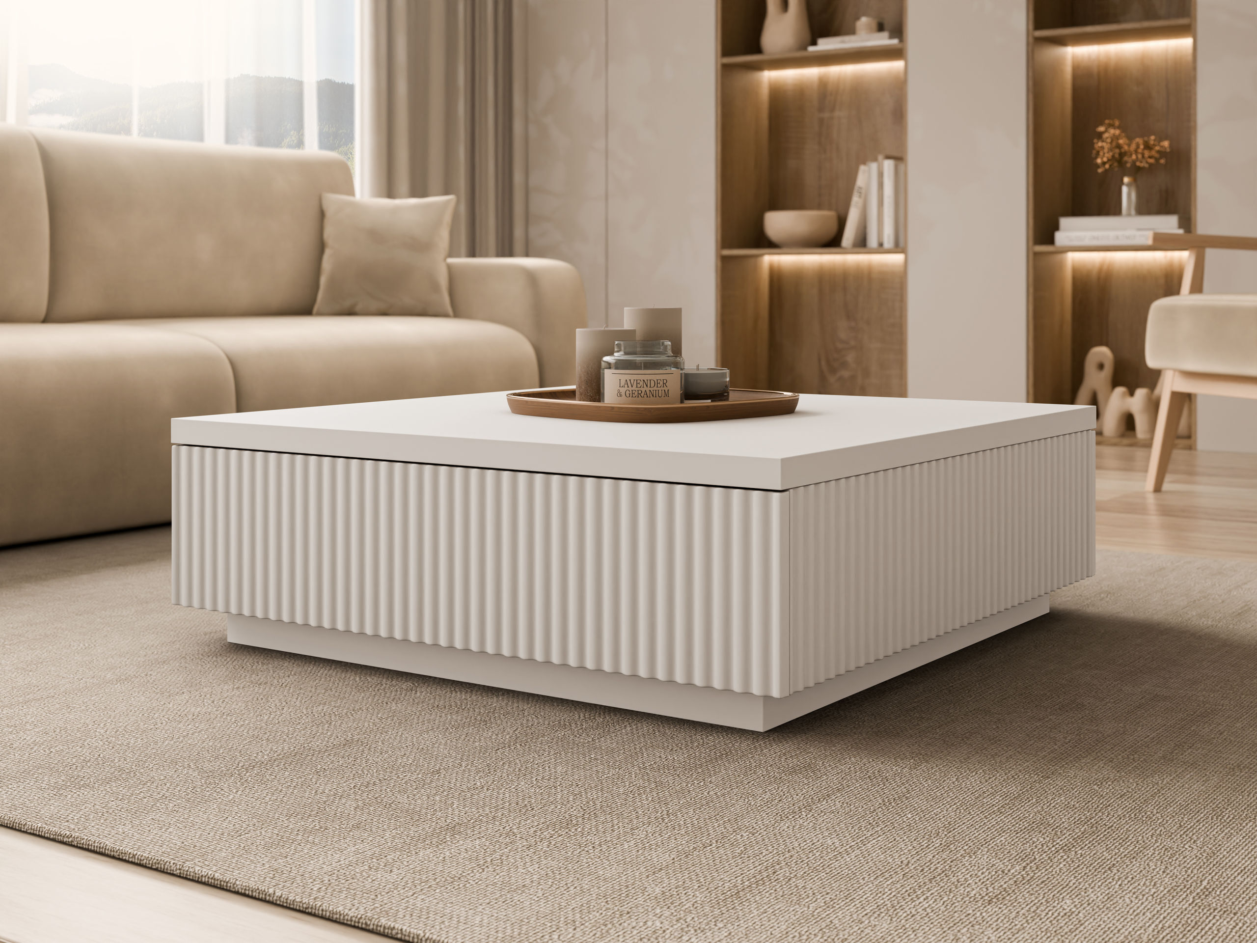 Sofabord Comfivo Ulmal (Beige)