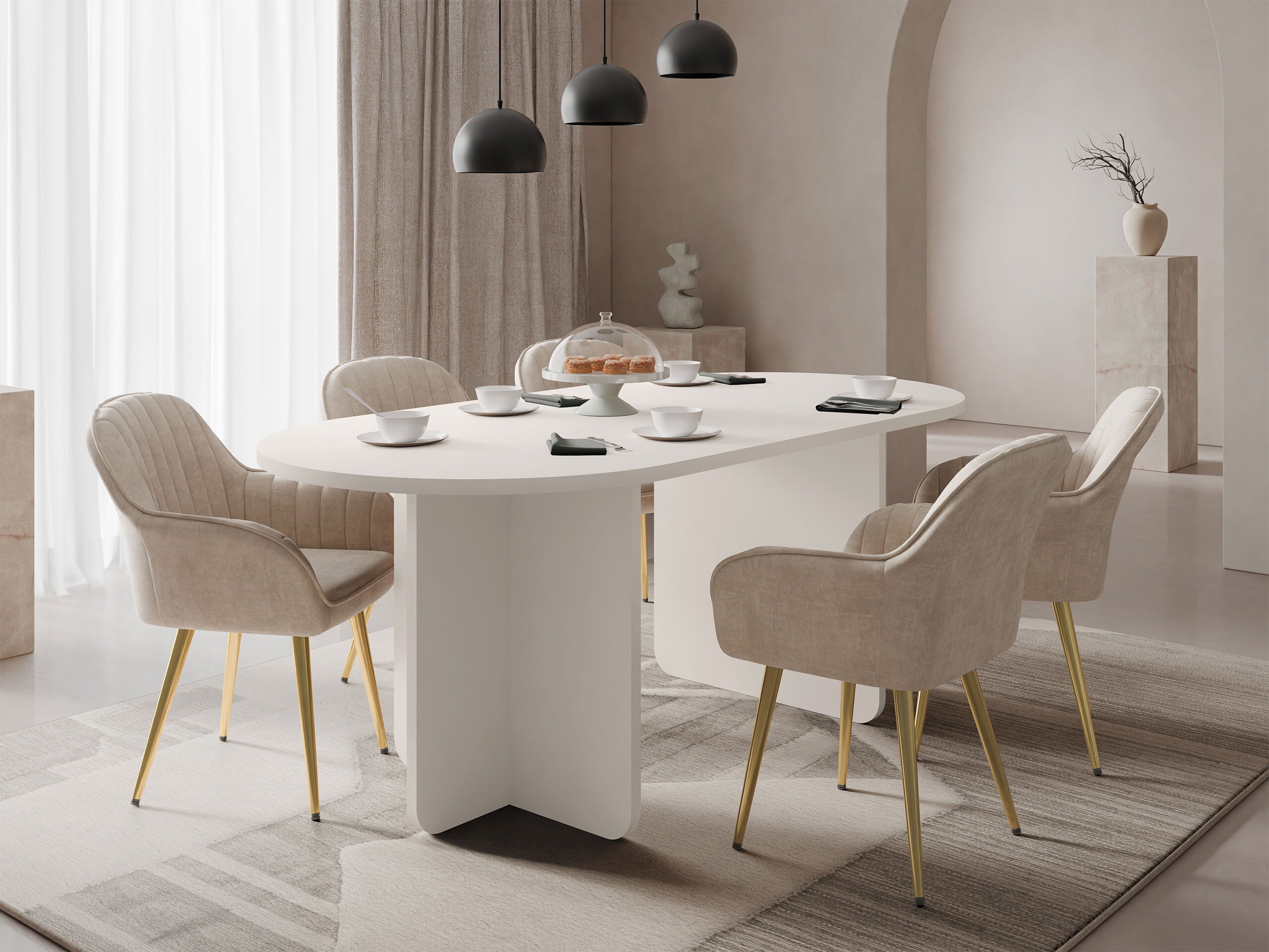 Bord Comfivo 595 (Beige)