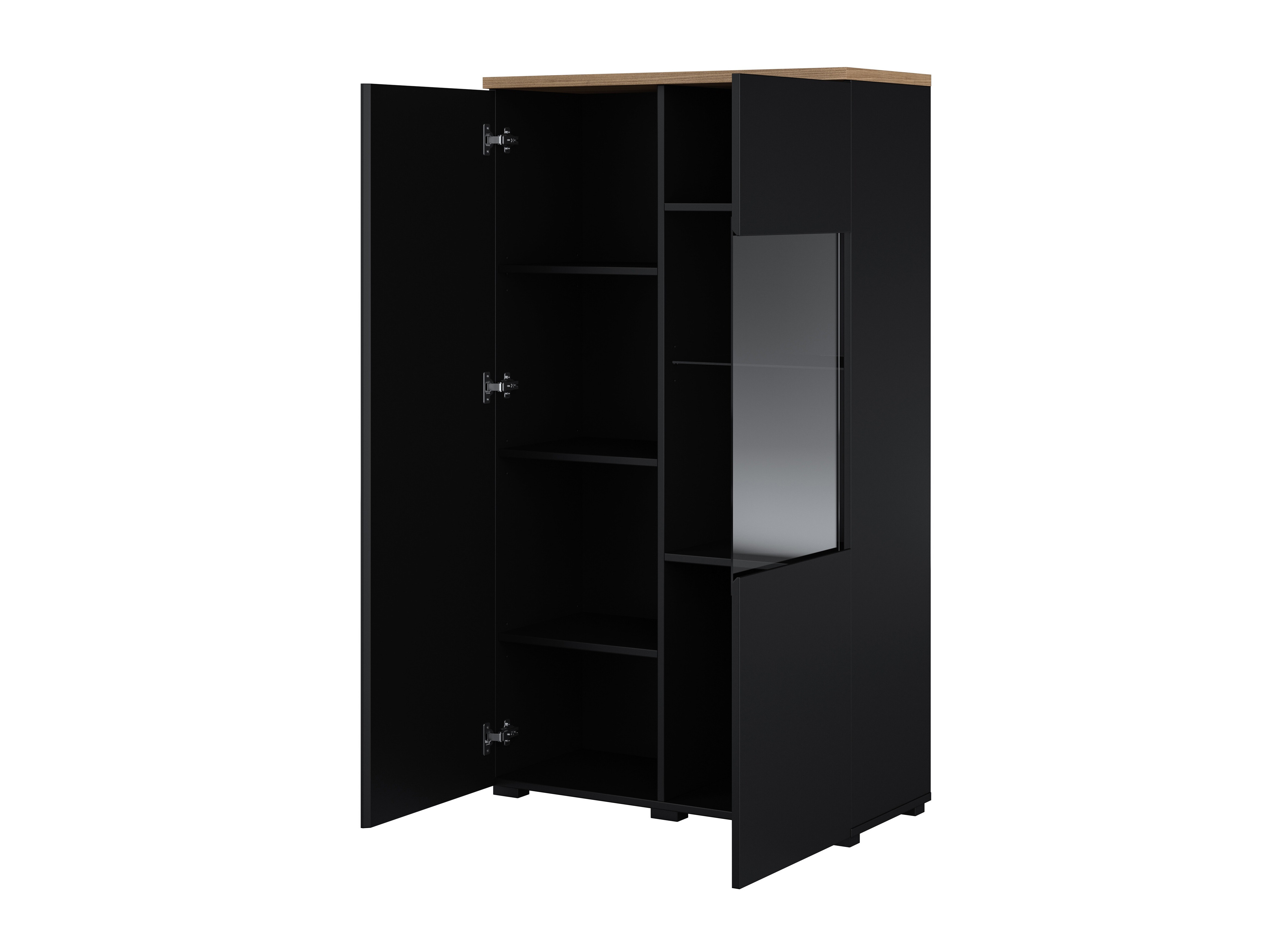 Stuemøbelsæt Baletu 114 (Sort + Egetræ)