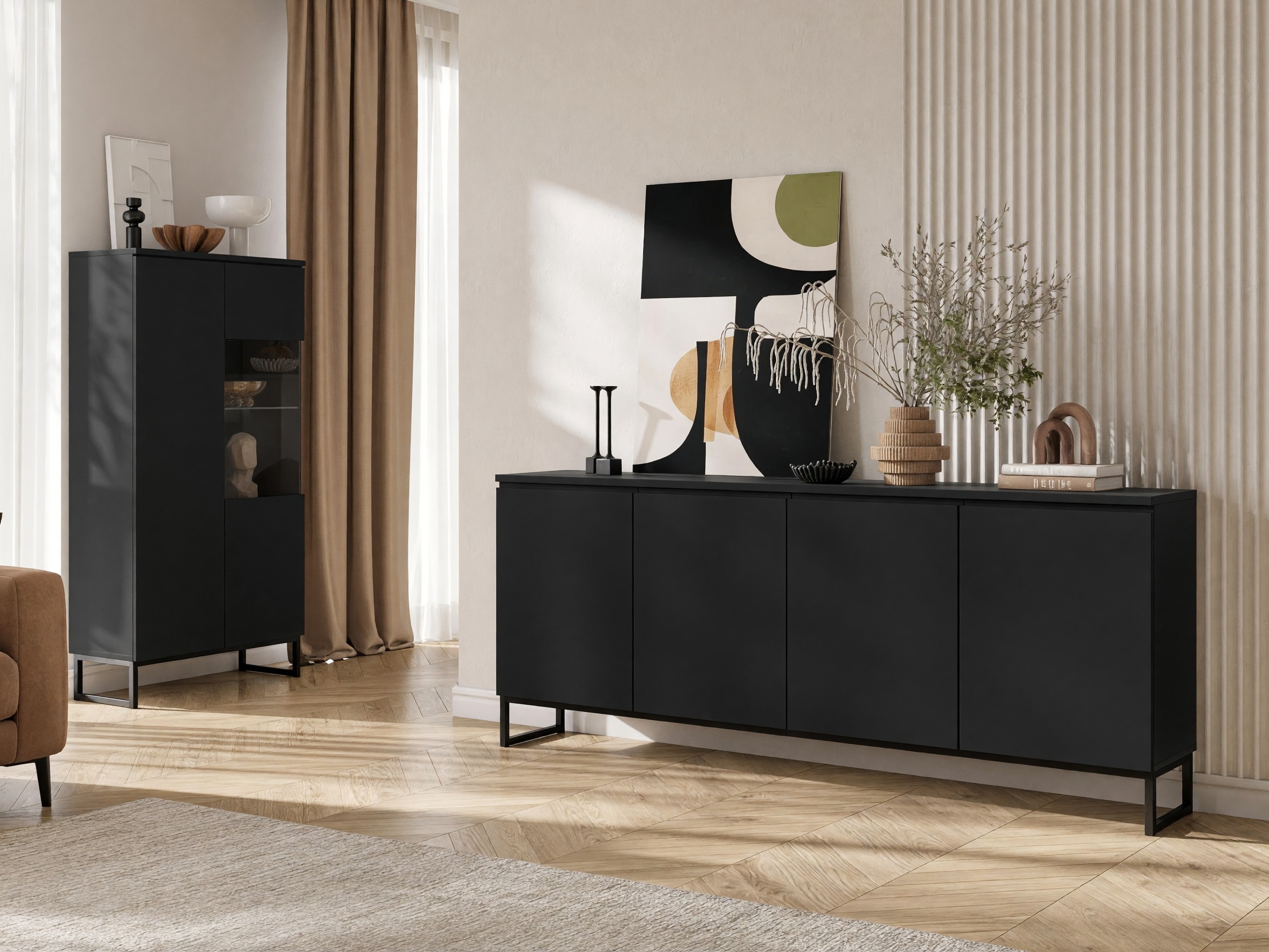 Stuemøbelsæt Velsora 108 (Sort)
