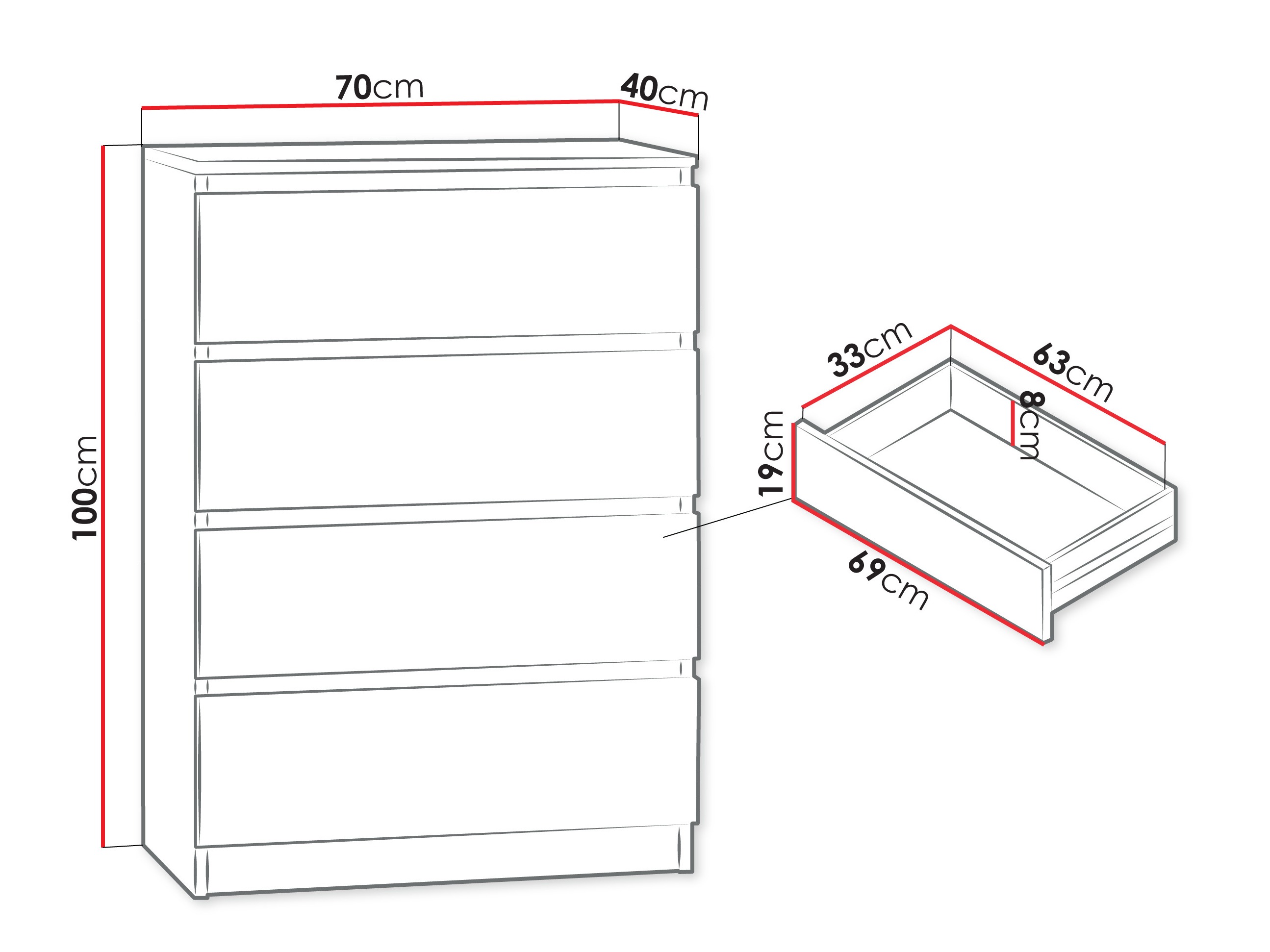 Kommode Comfivo Structor I (Sort)