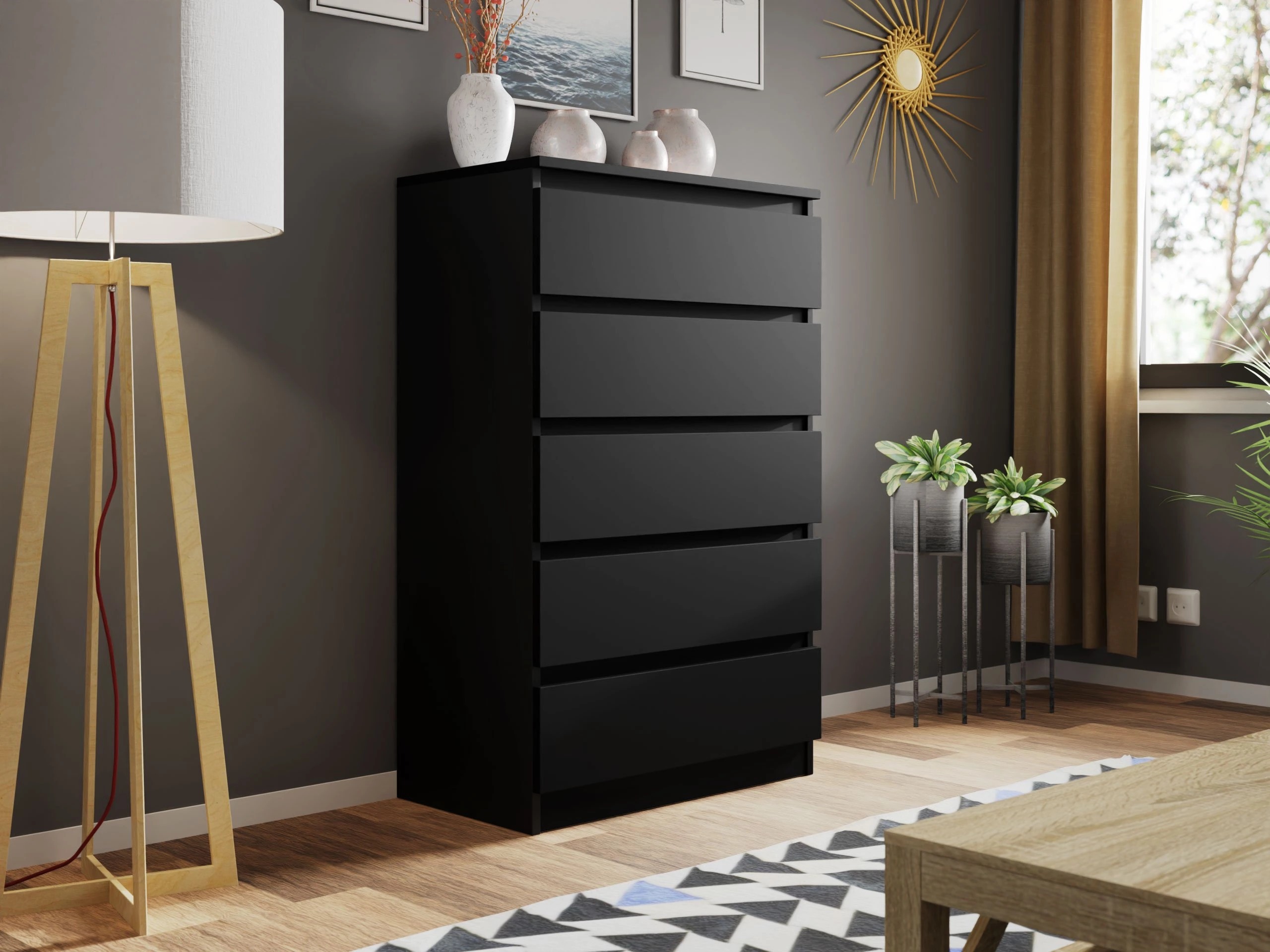 Kommode Comfivo Structor IV (Sort)