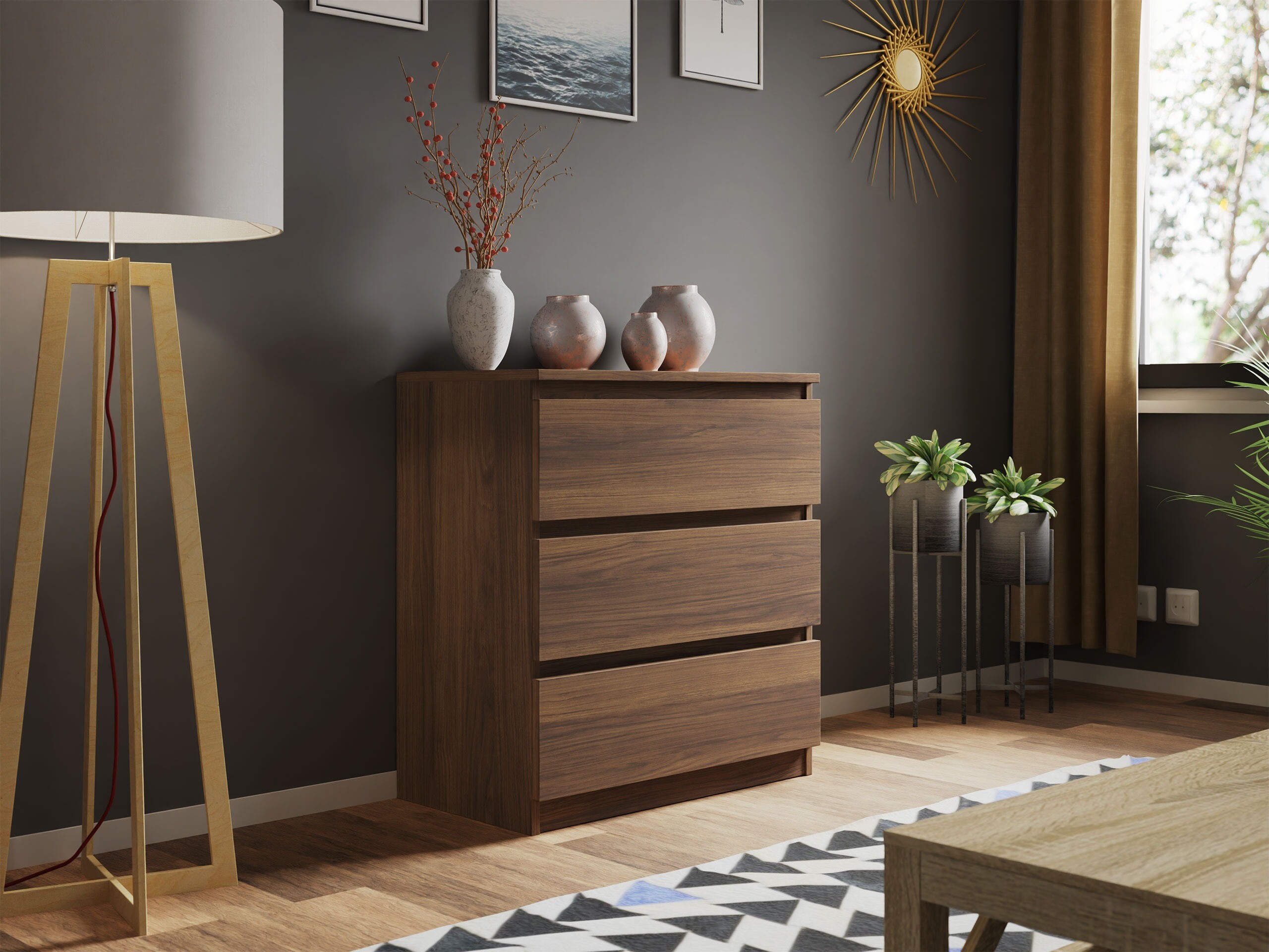 Kommode Comfivo Structor (Valnød)