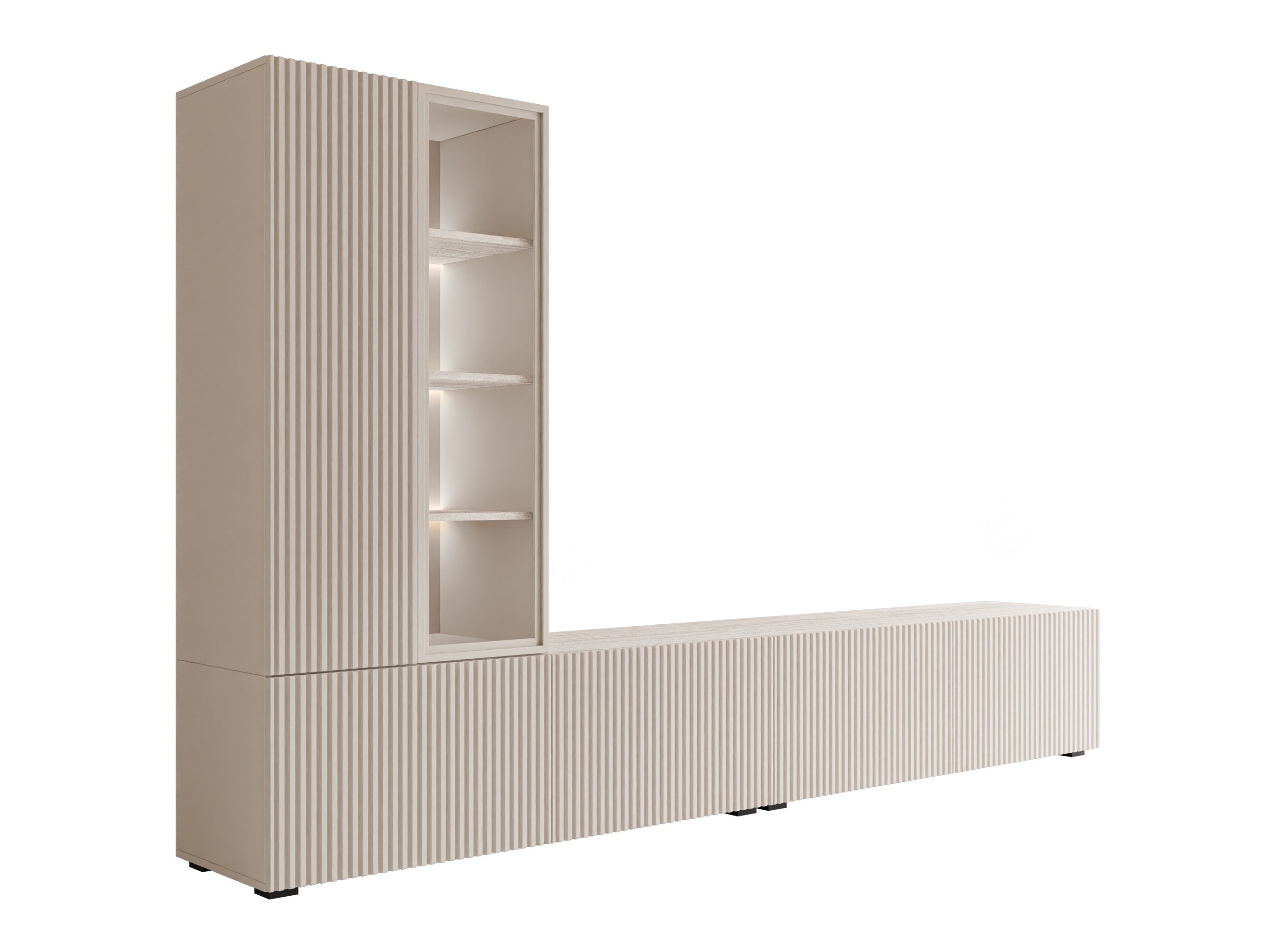 Stuemøbelsæt Comfivo 599 (Kashmir + Lys Travertine)