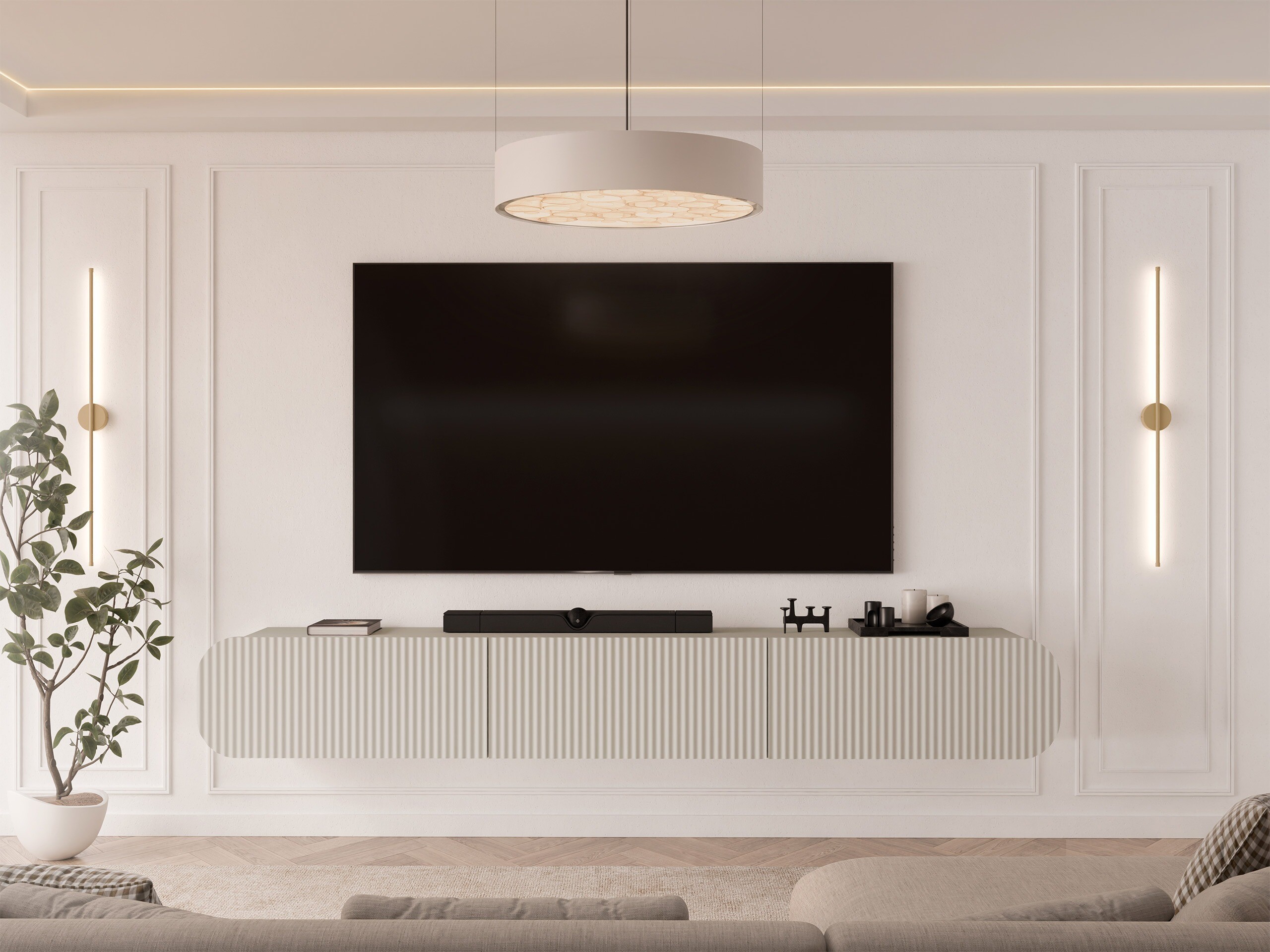 TV-bord Comfivo Amorus (Beige)