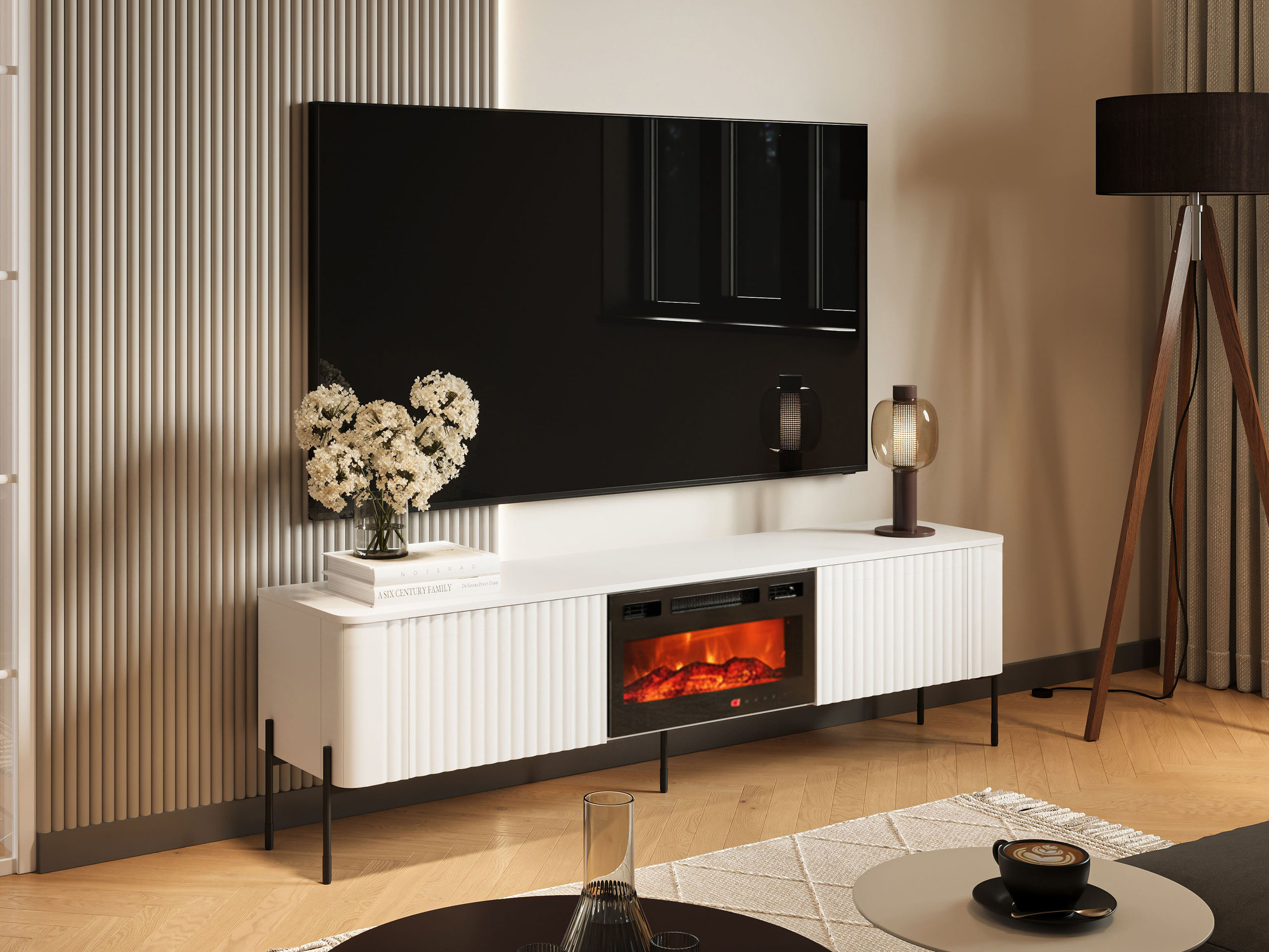 TV-bord Mavnue 105 (Hvid)