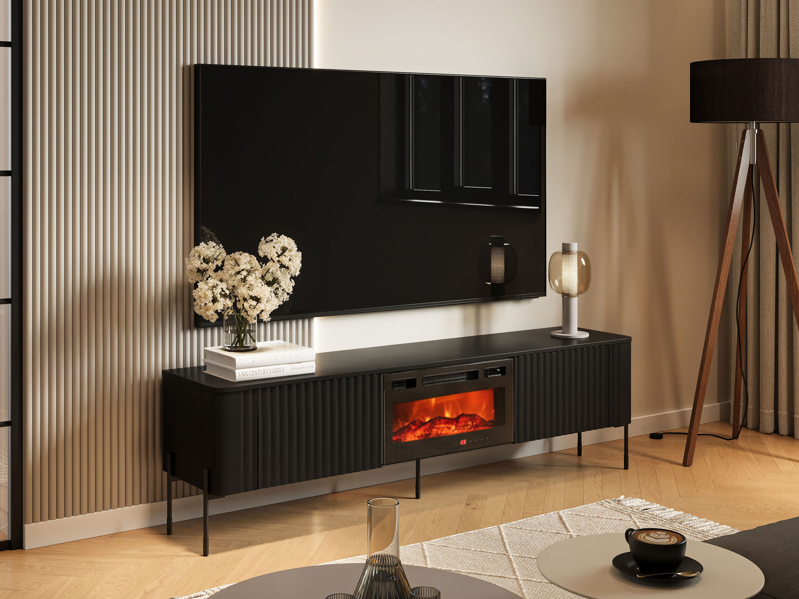 TV-bord Nobilitas I (Sort)