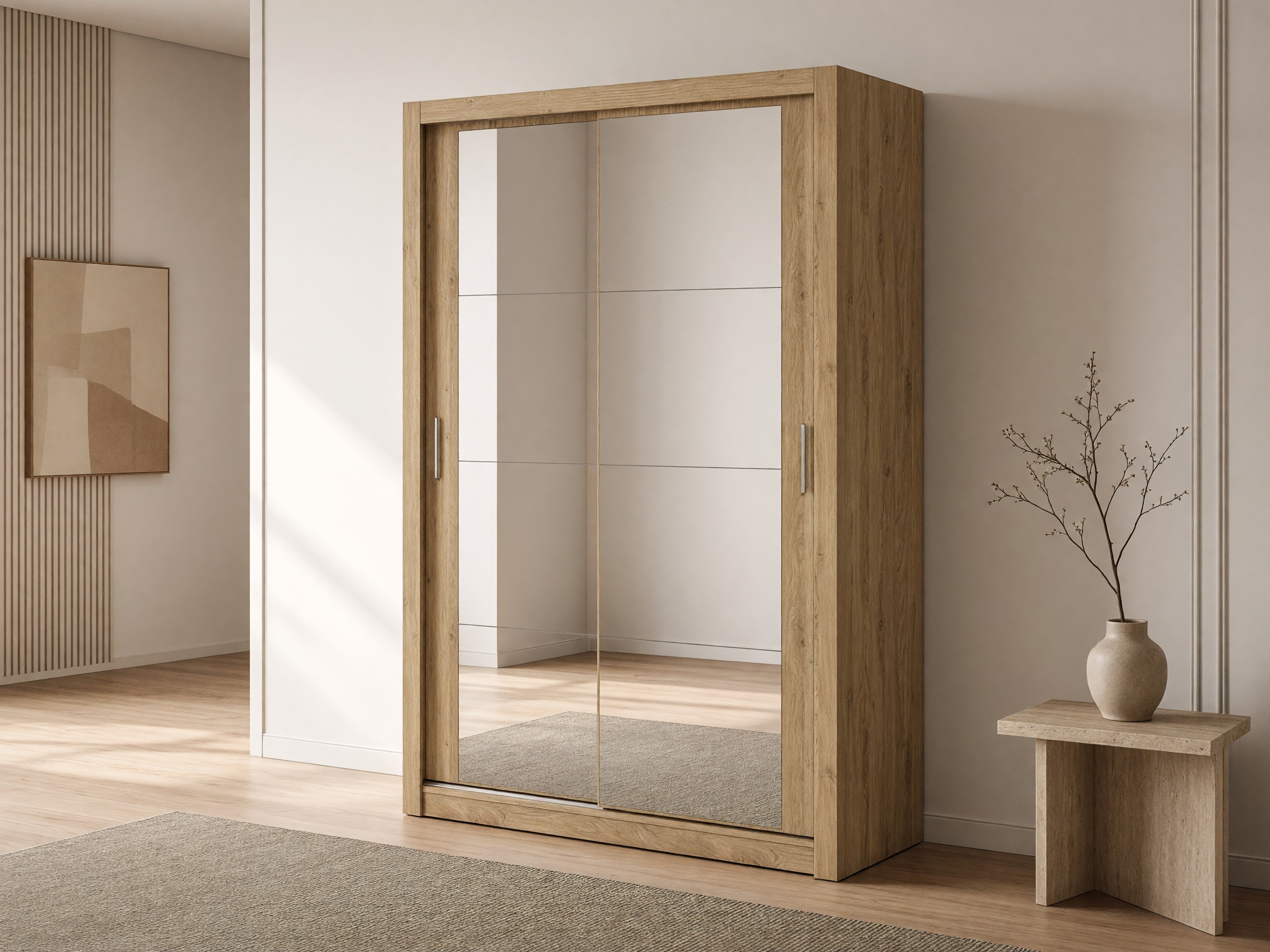 Garderobeskab Fresno 152 (Egetræ)