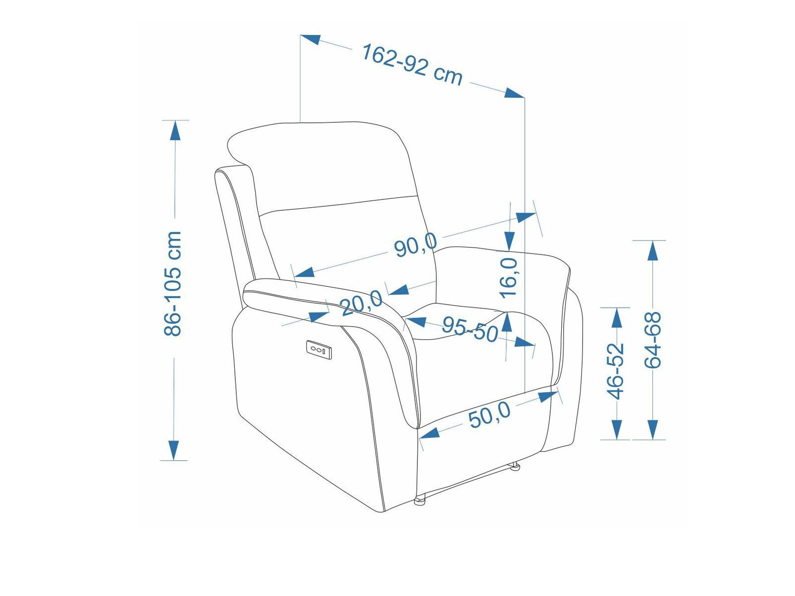 Hvilestol Houston 2216 (Vinci 26)