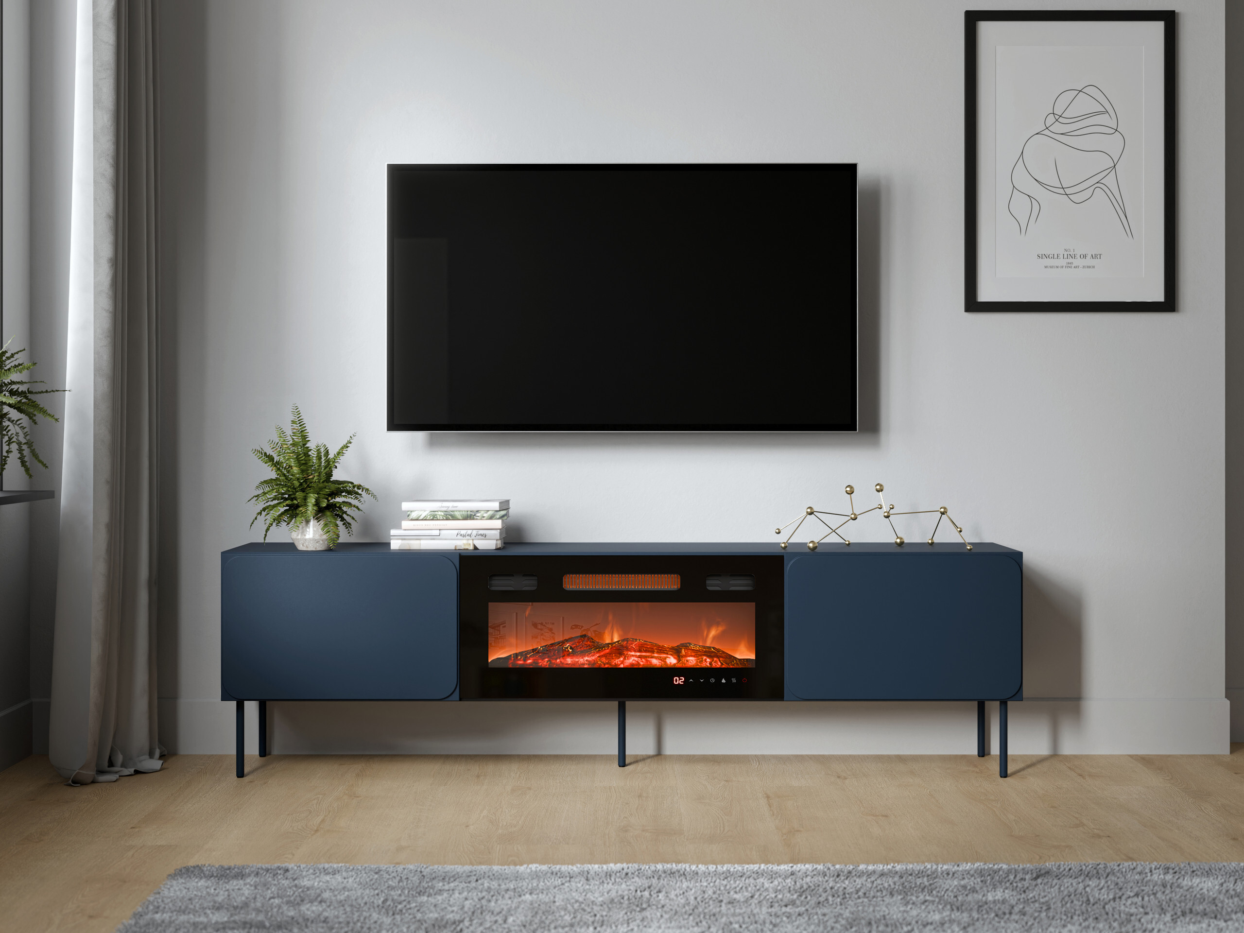TV-bord Fentore 104 (Indigo)