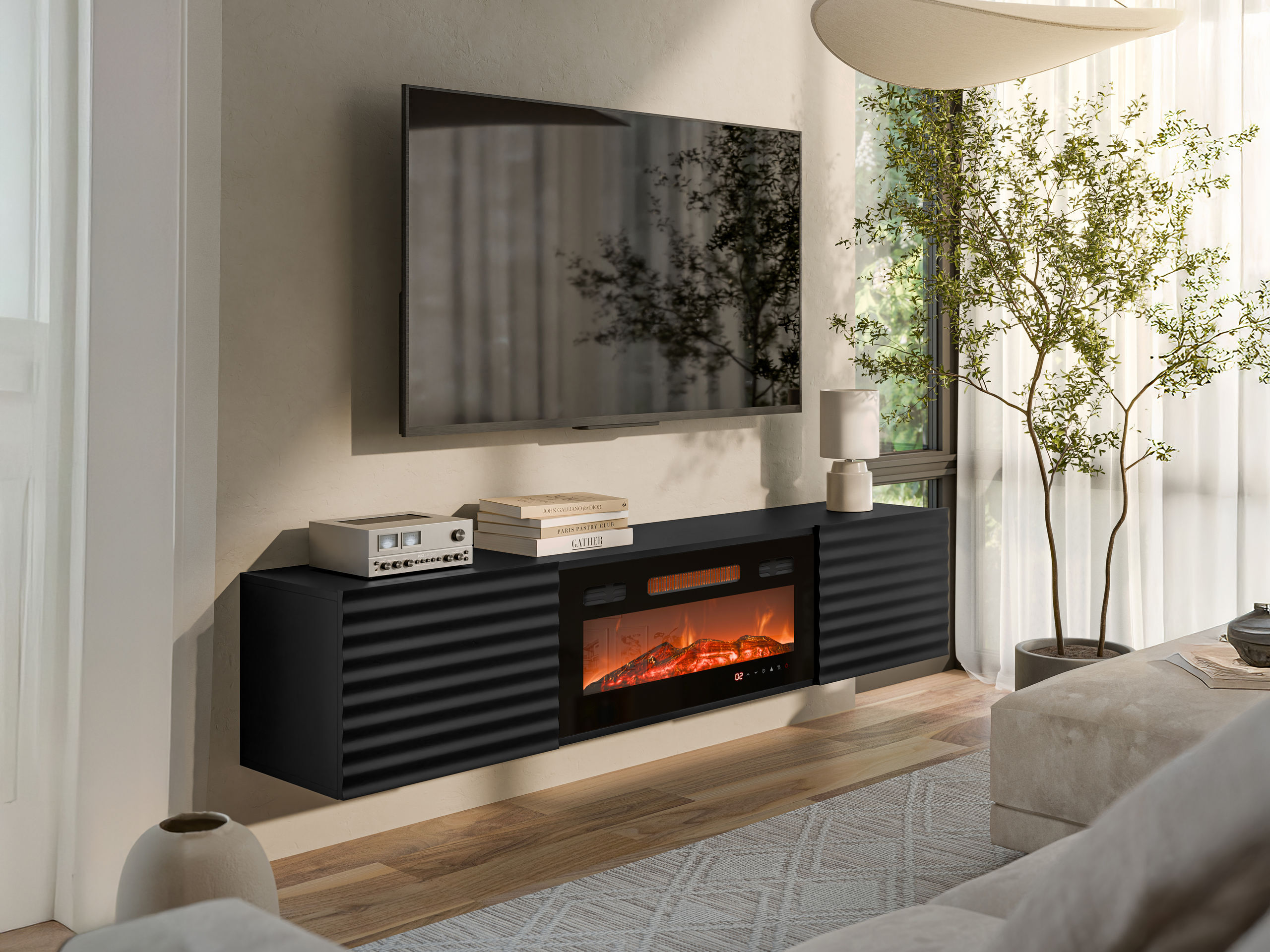 TV-bord Charlotte 206 (Sort)