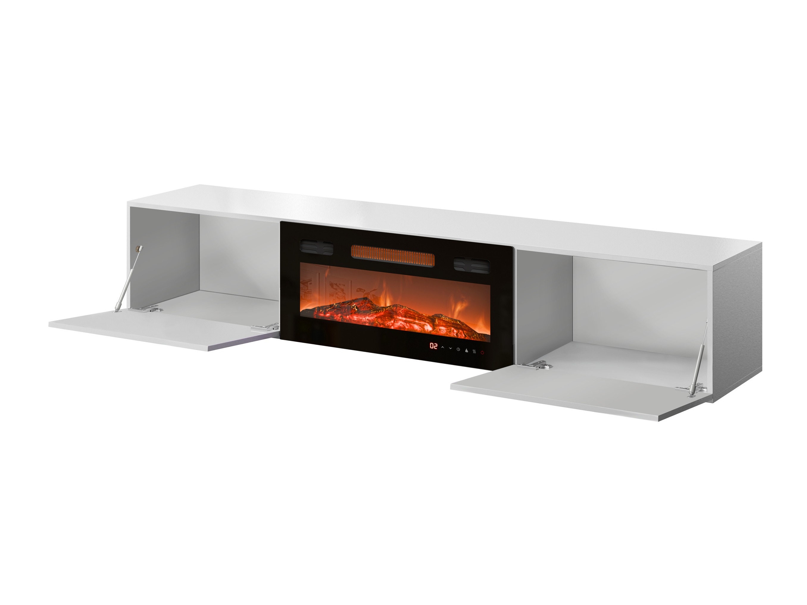 TV-bord Imago I (Sort + Blank sort)