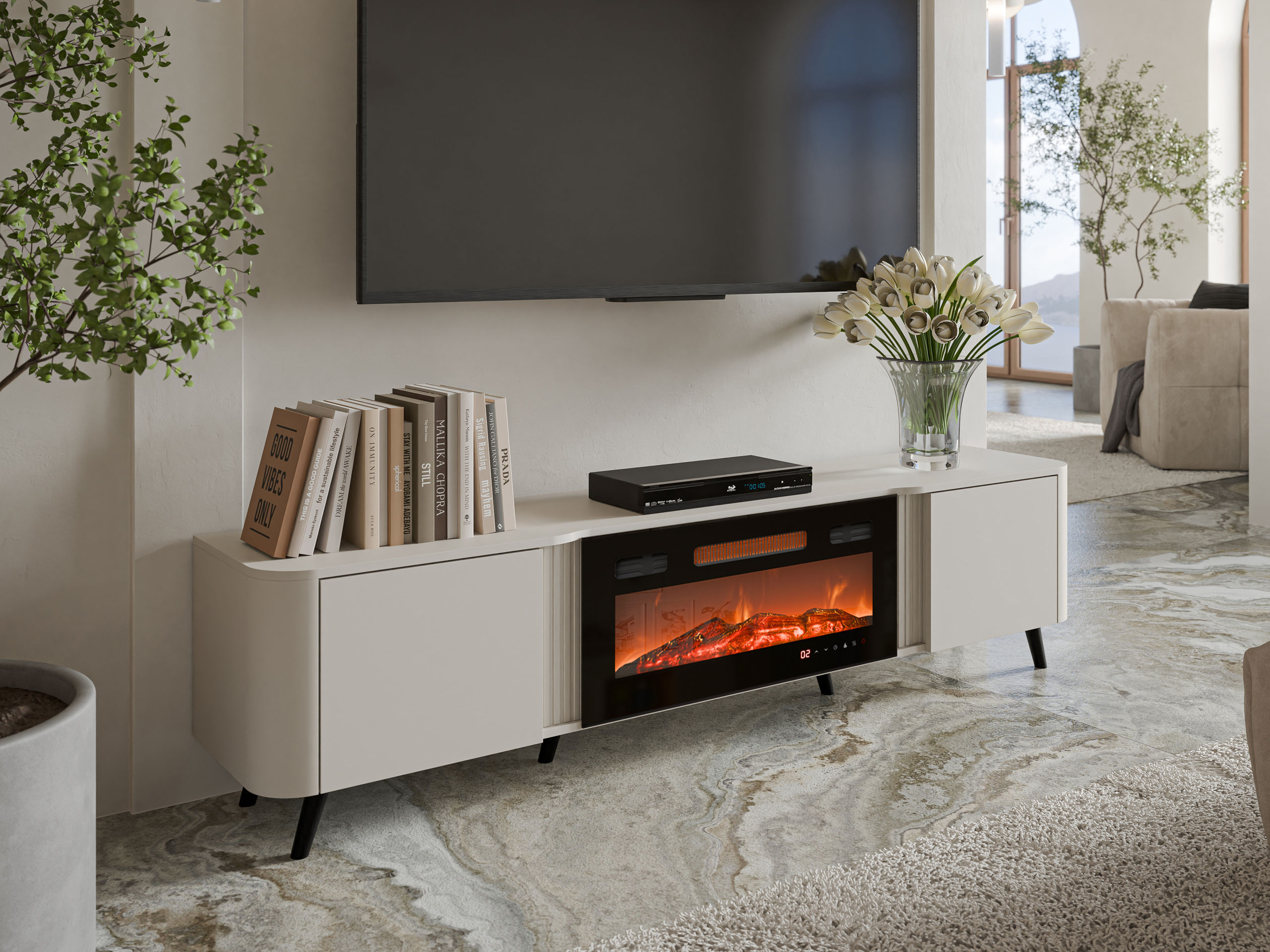 TV-bord Modus (Kashmir + Sort)