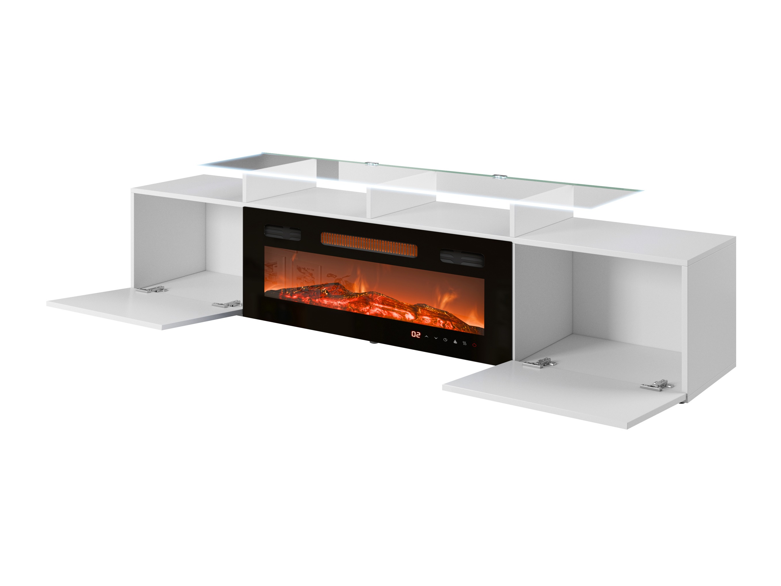 TV-bord Numerus (Sort + Blank sort)