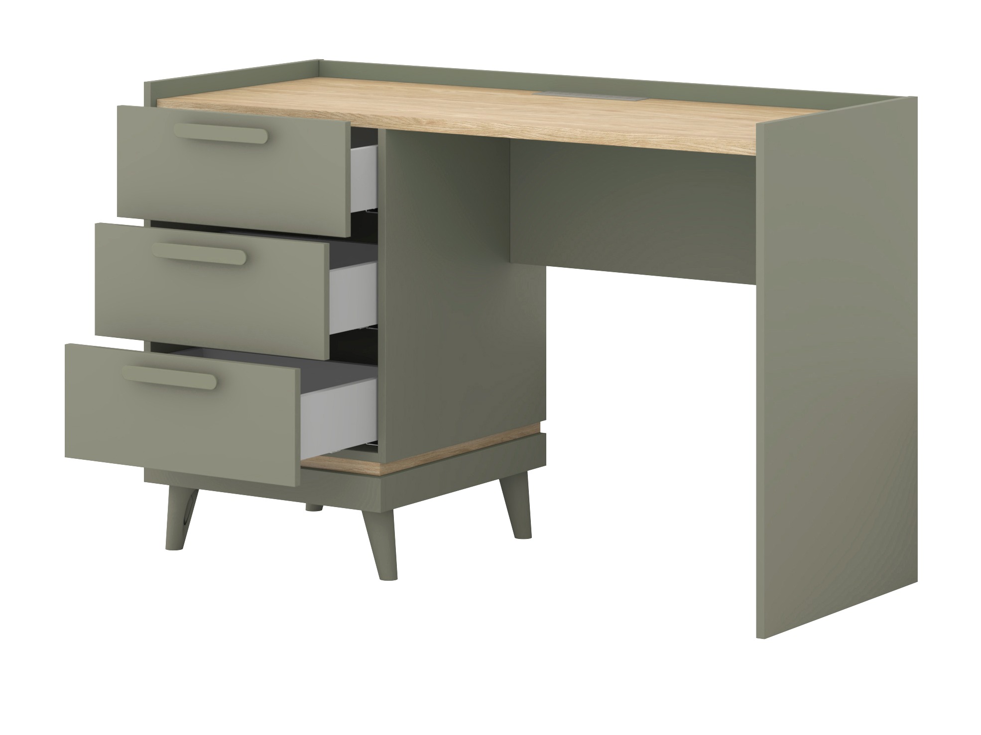 Skrivebord Fertalu 103 (Grøn + Egetræ)