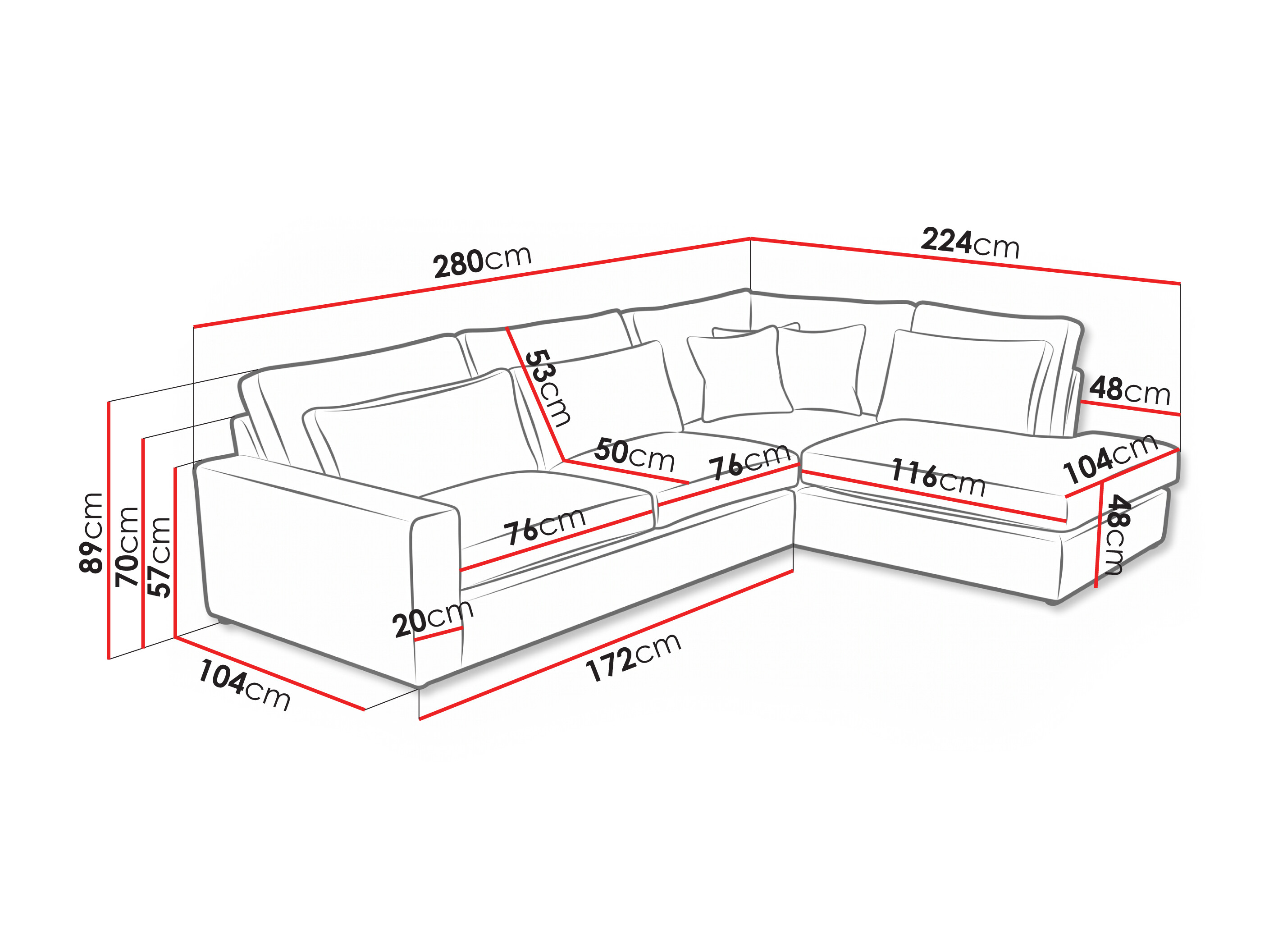 Hjørnesofa Somava 101 (Lincoln 75)