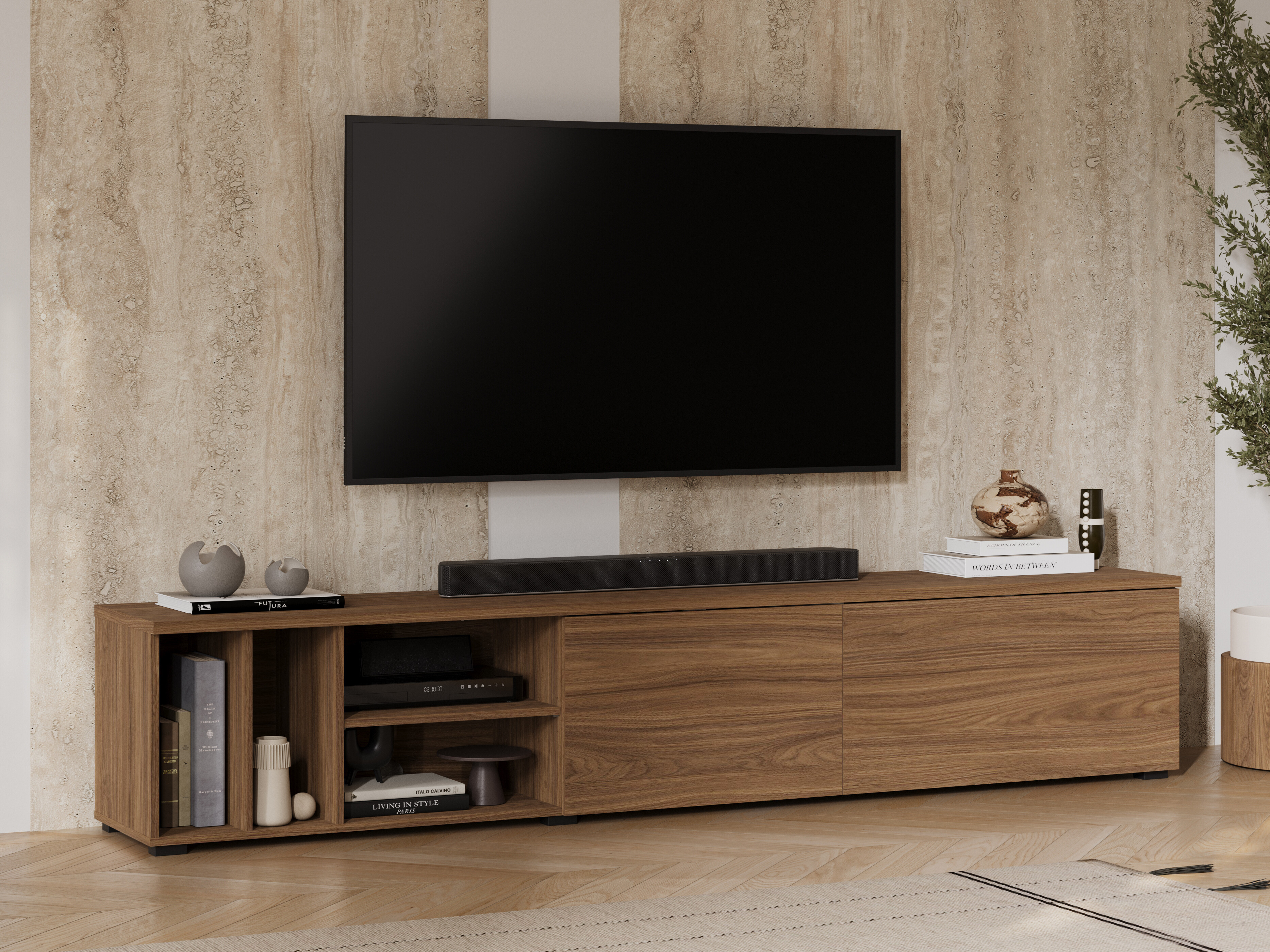 TV-bord Austin 397 (Valnød)