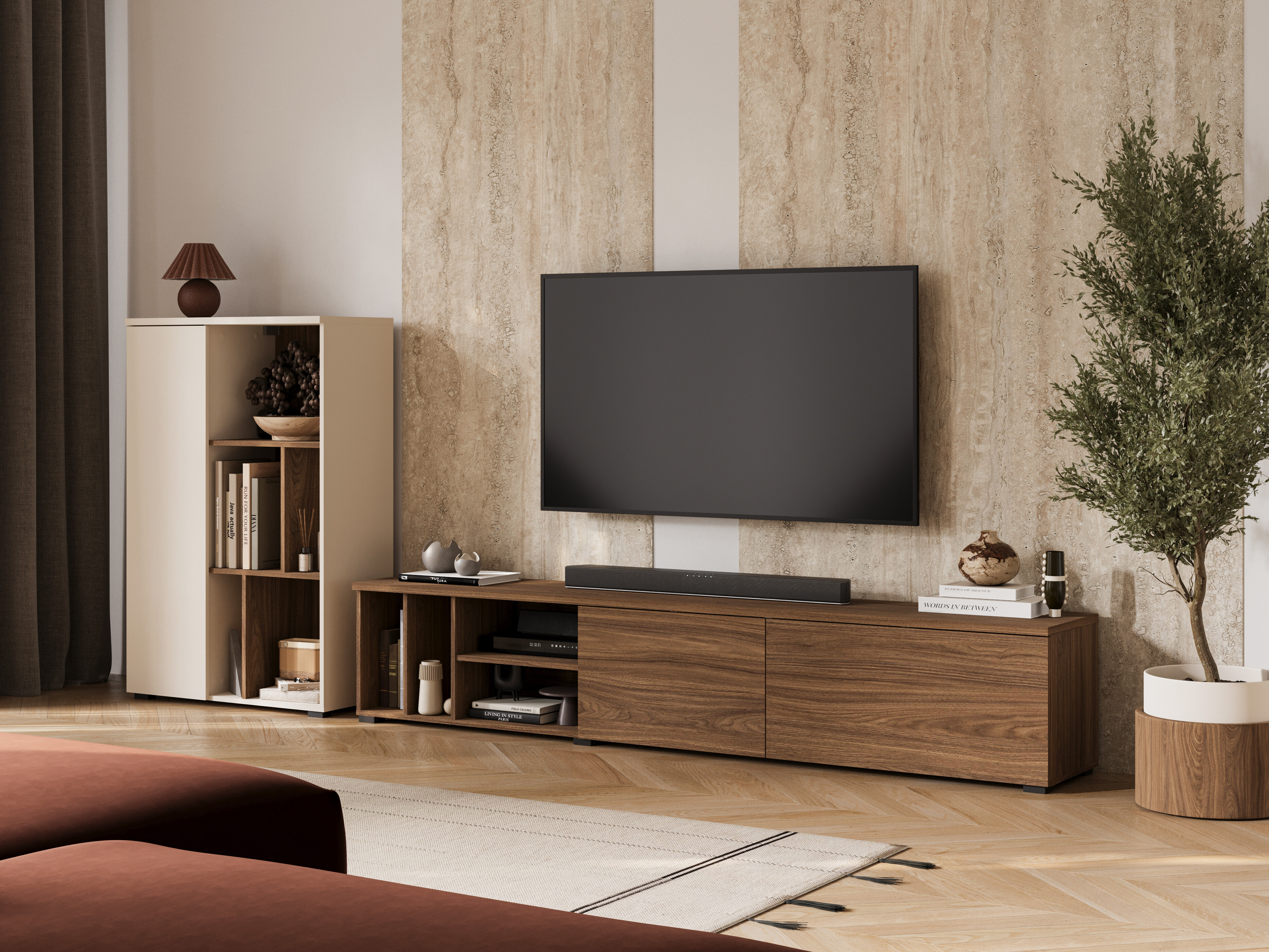 TV-bord Austin 397 (Valnød)