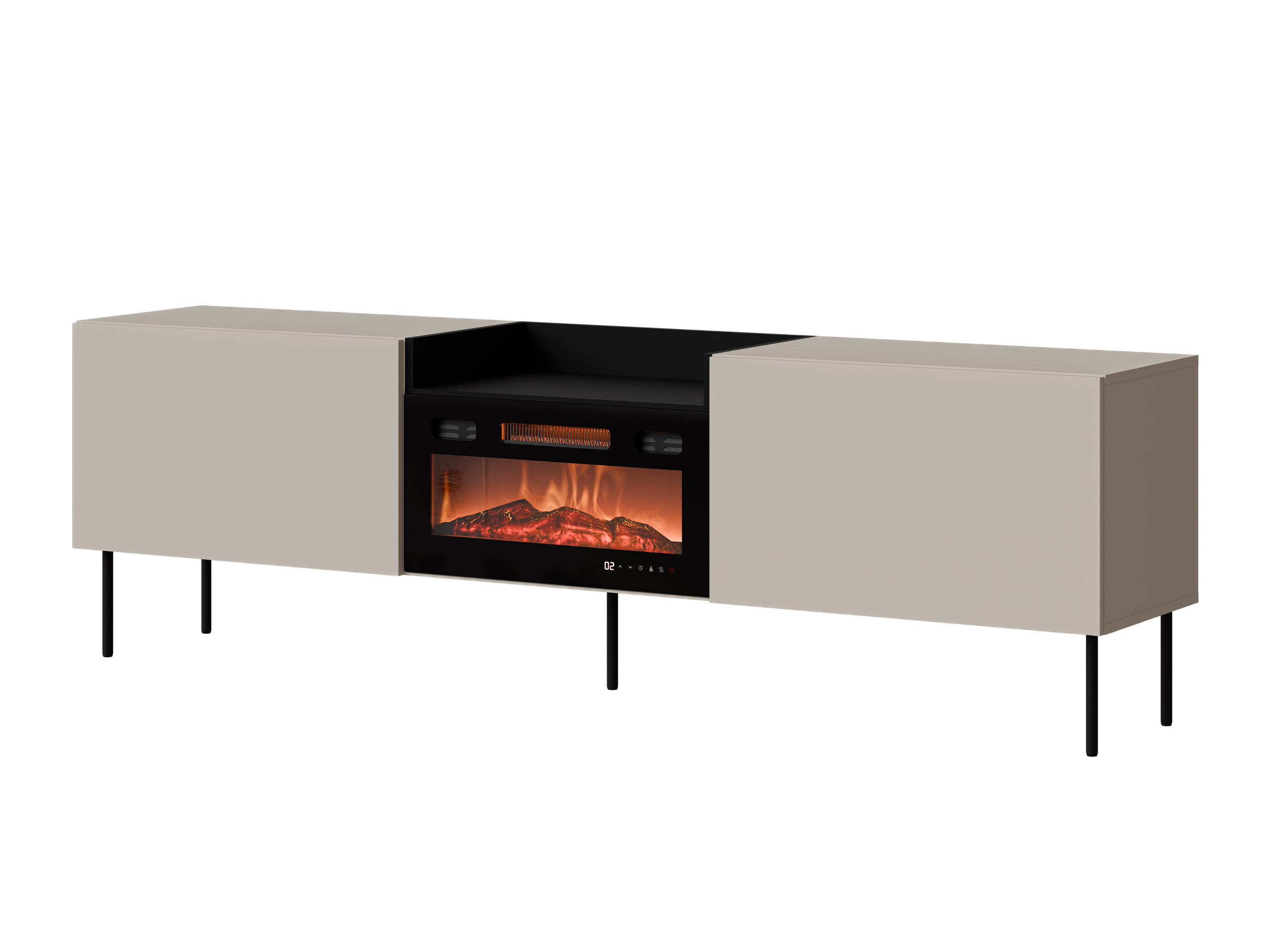 TV-bord Charlotte 216 (Kashmir + Sort)