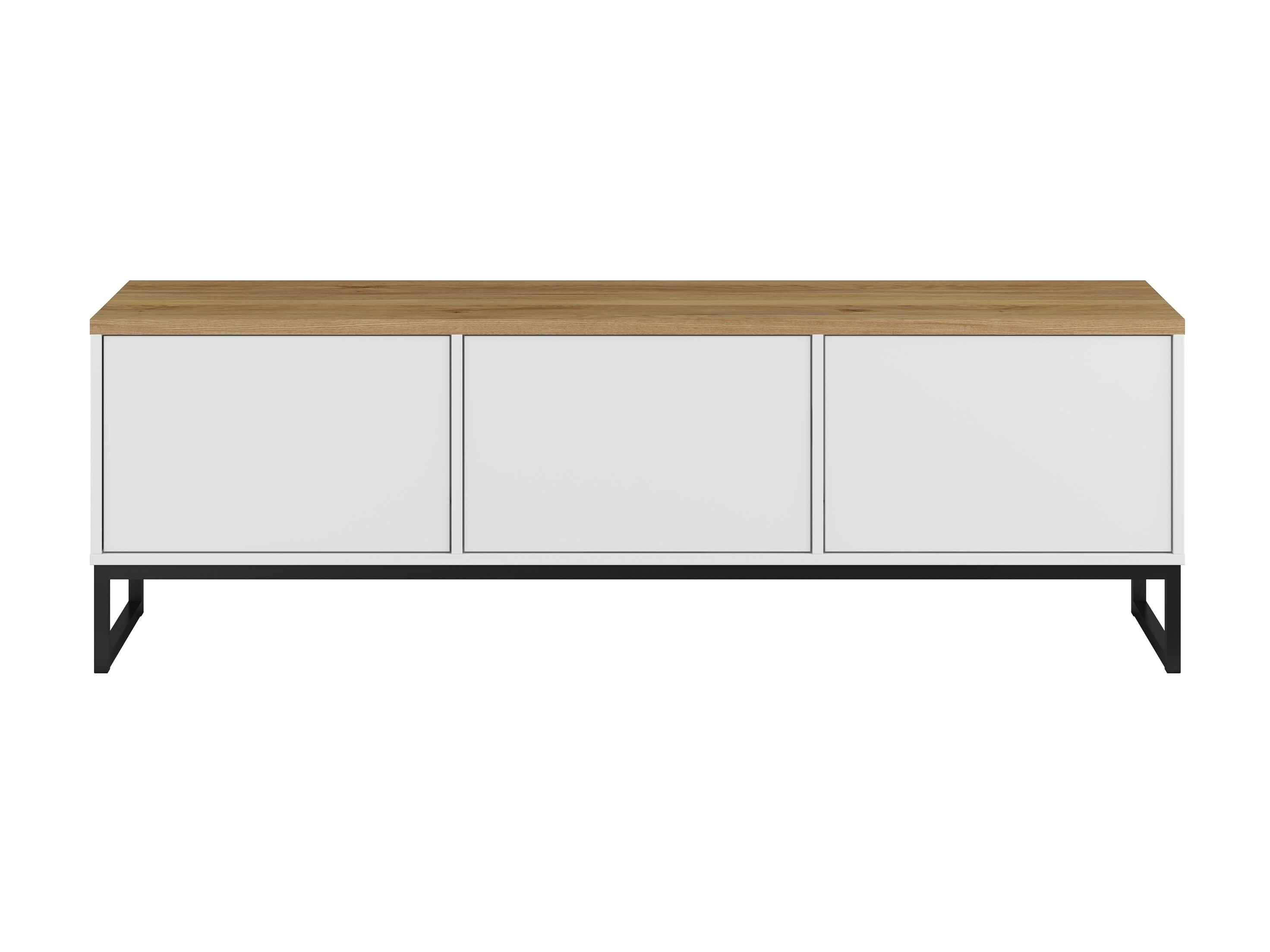 TV-bord Camtolo 100 (Hvid + Lys eg)