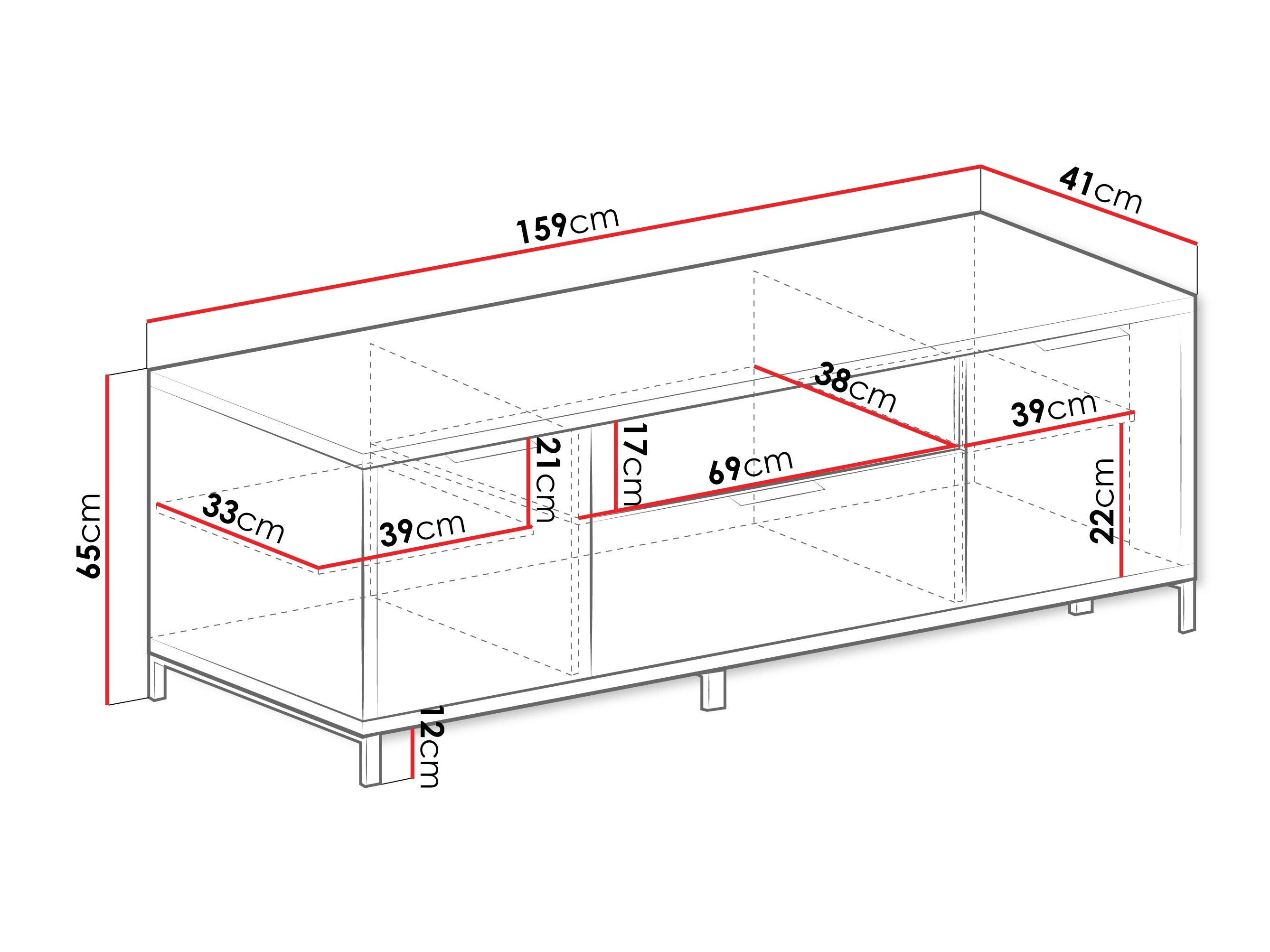TV-bord Lorsali 105