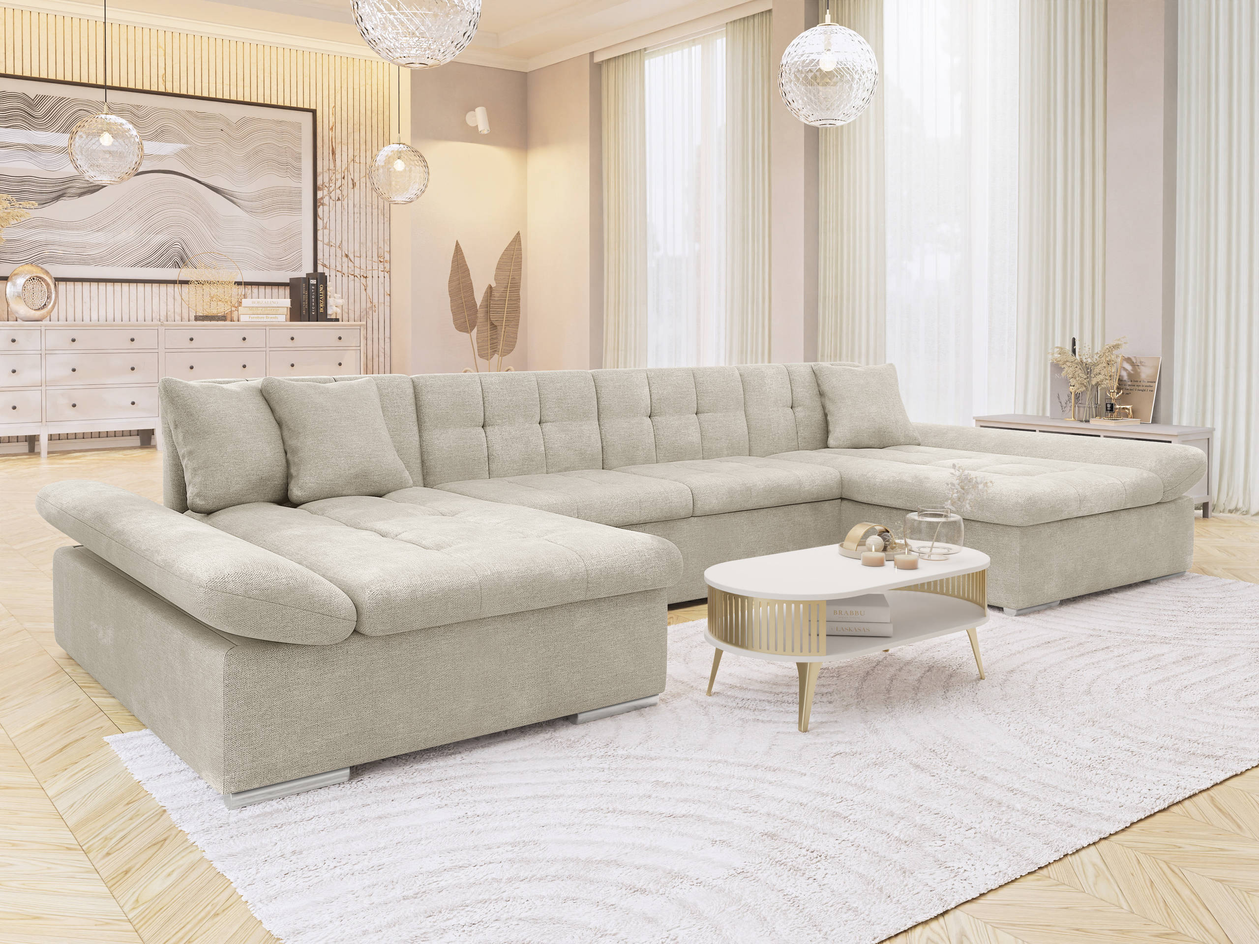 Hjørnesofa Comfivo Ficus (Spirit Sand)