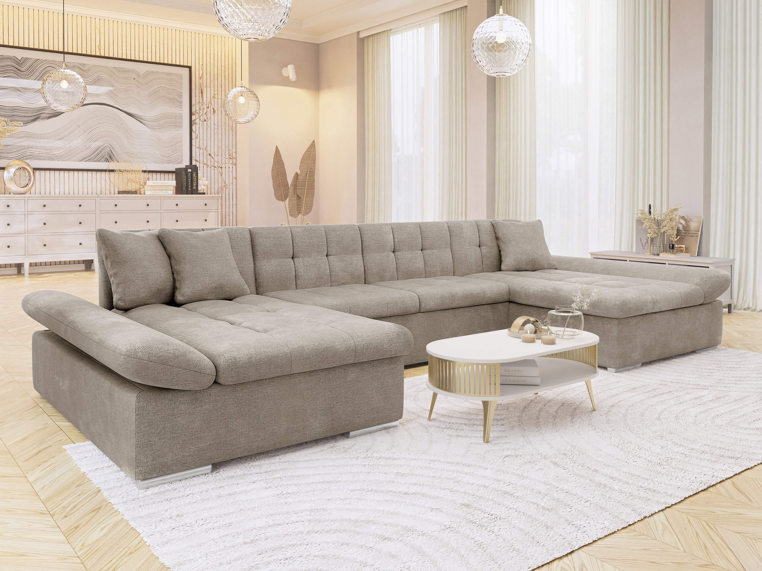 Hjørnesofa Comfivo Ficus (Spirit Taupe)