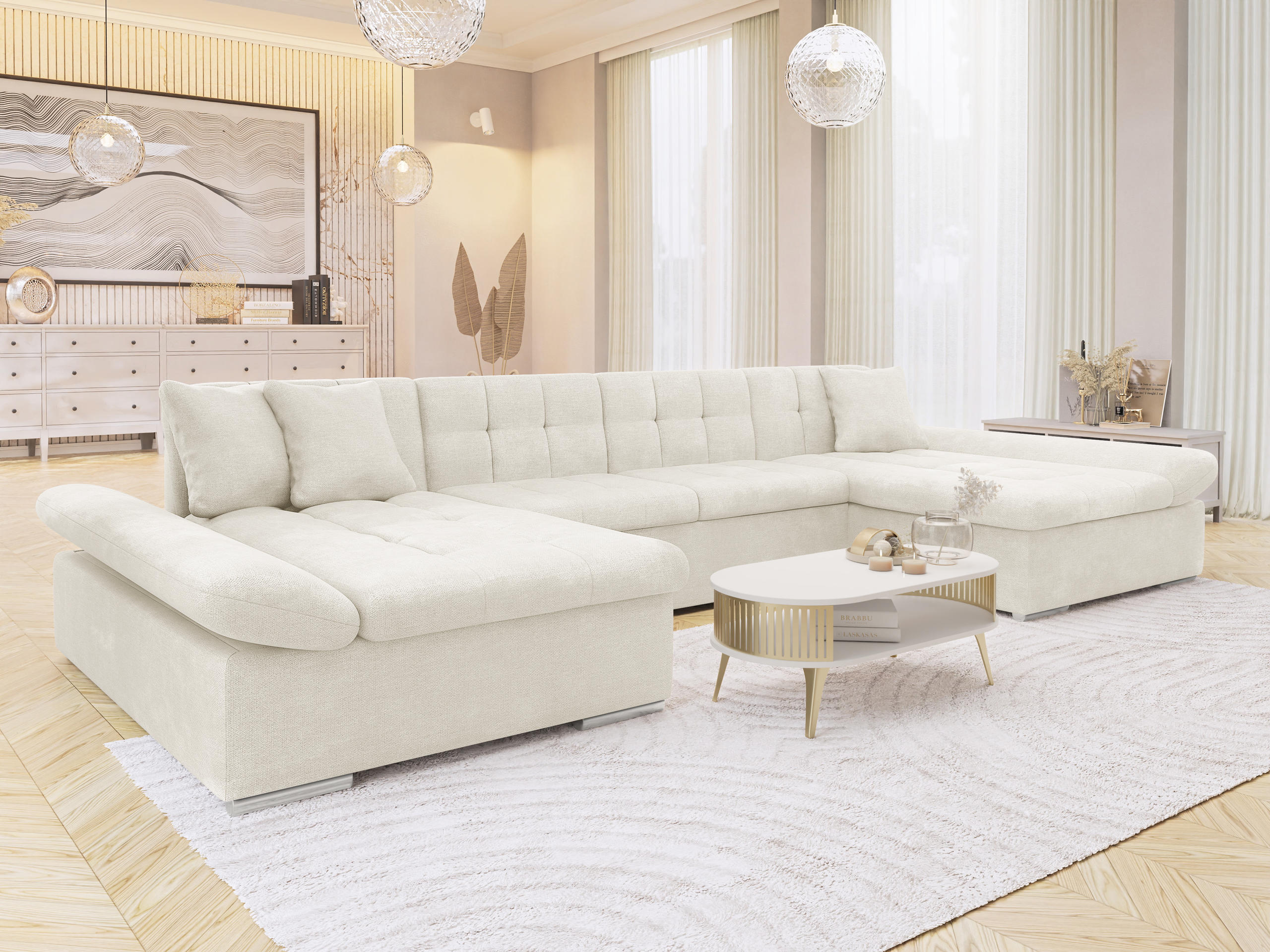 Hjørnesofa Comfivo Ficus (Spirit White)