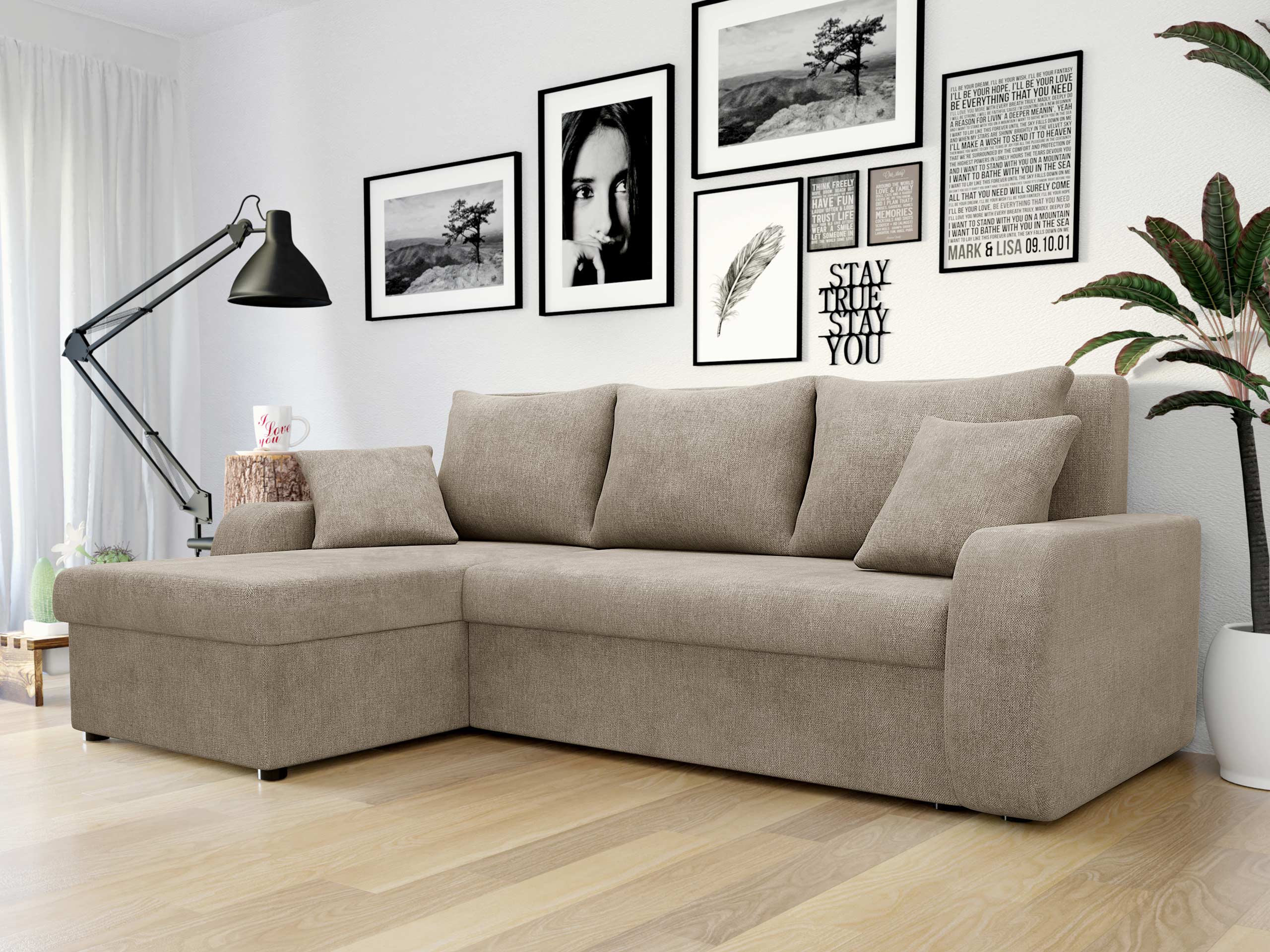 Hjørnesofa Comfivo Melissa (Spirit Taupe)
