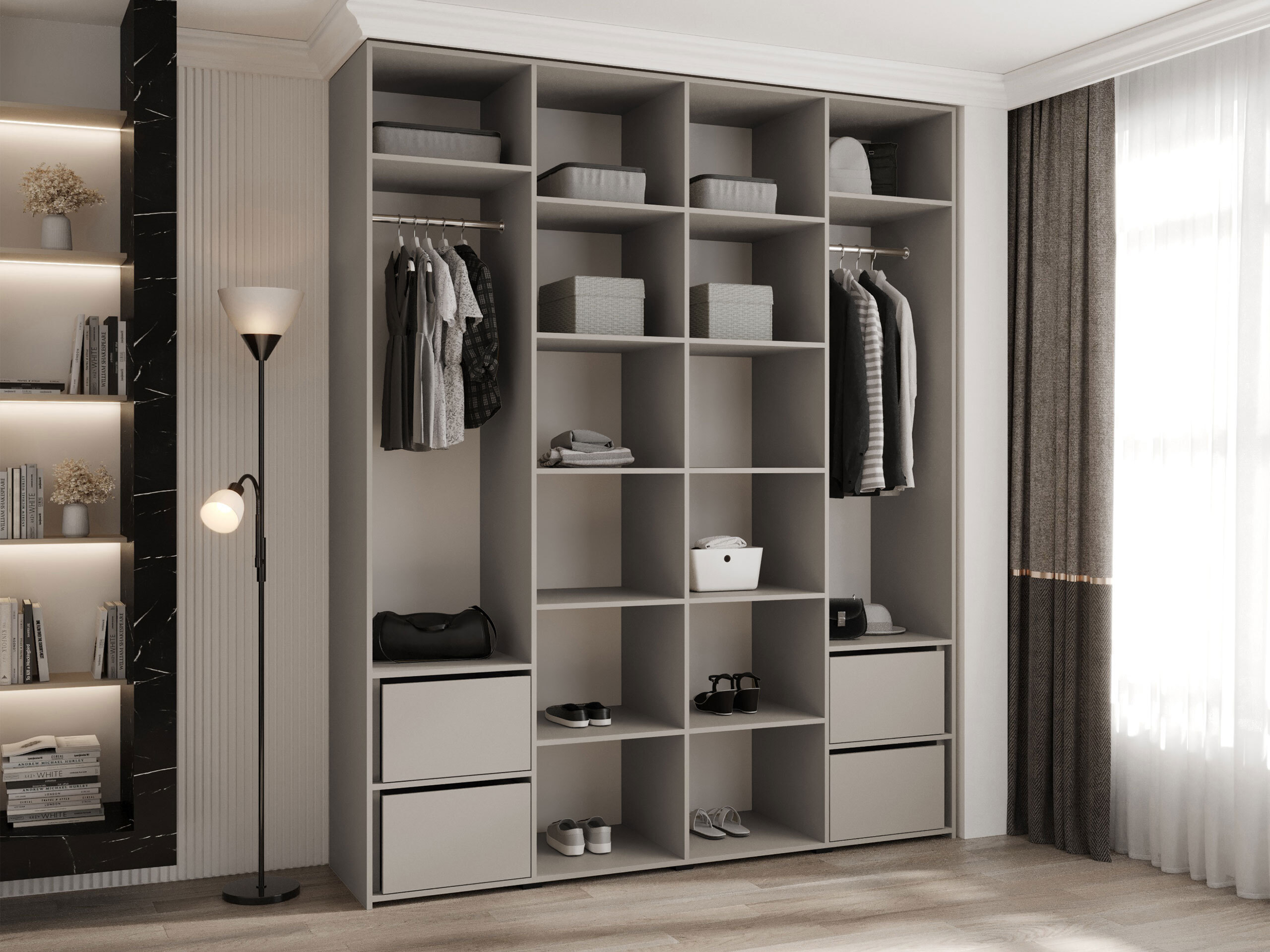 Garderobeskab Hartford 570 (Hvid)