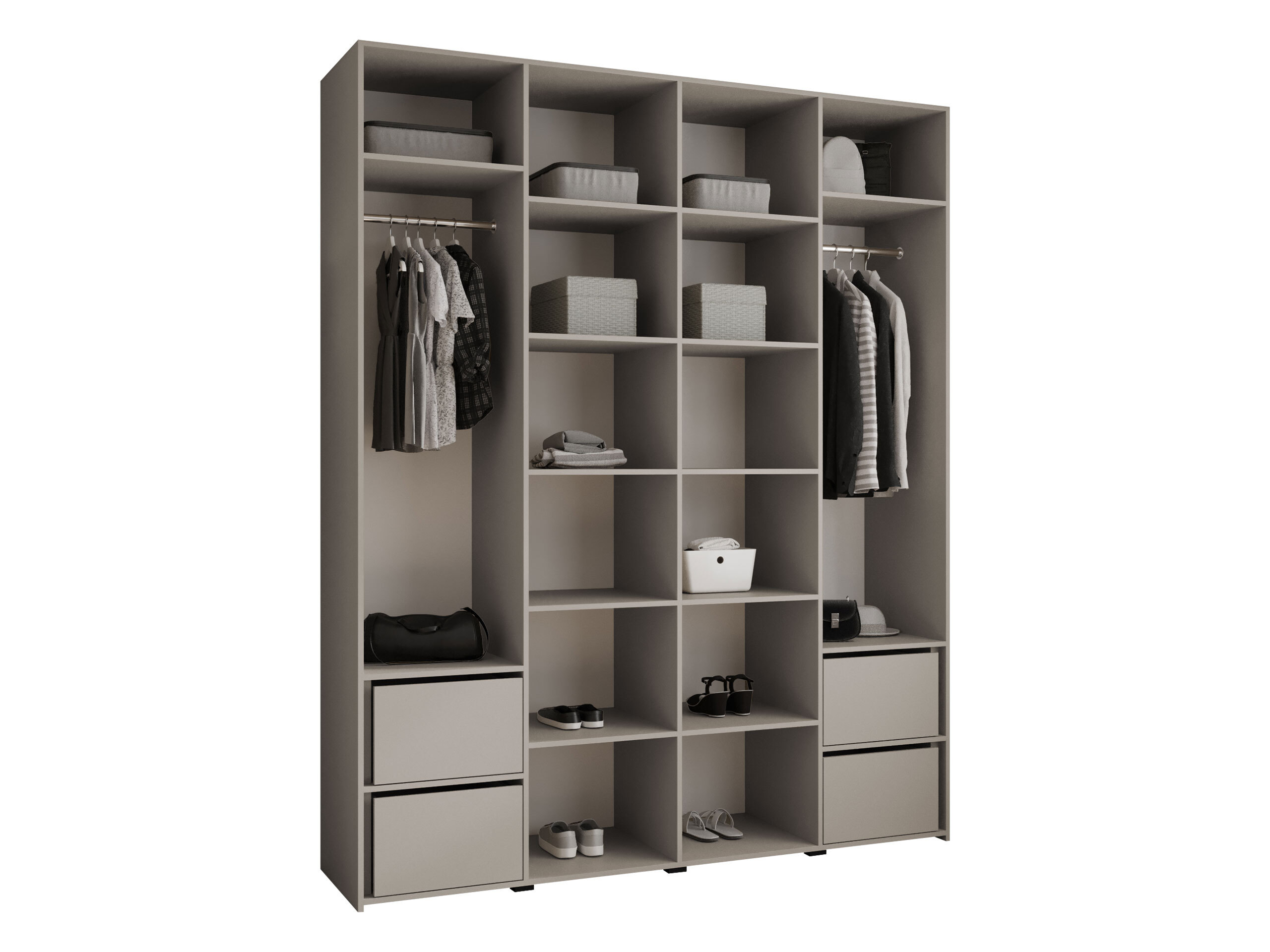 Garderobeskab Hartford 570 (Hvid)
