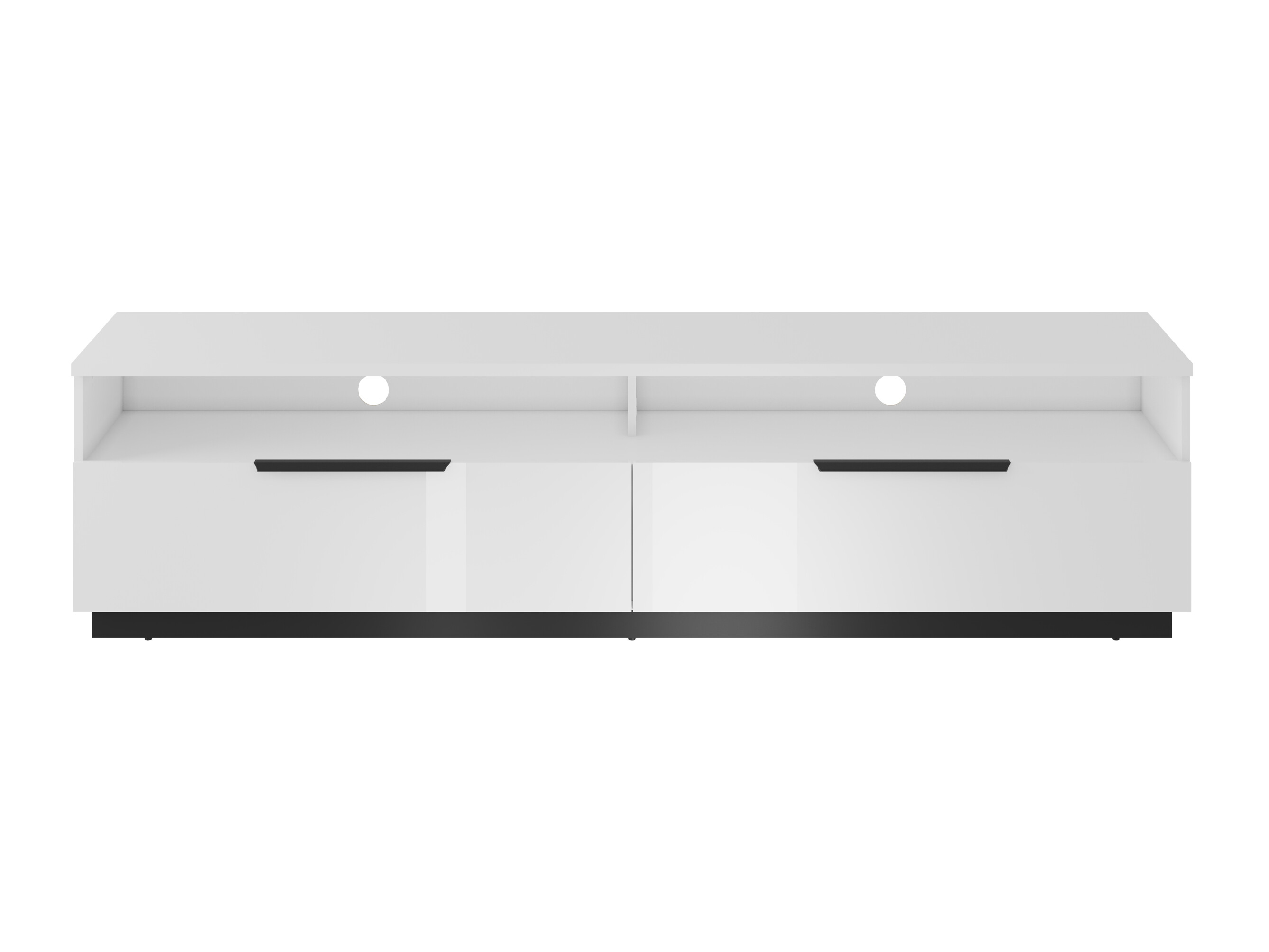 TV-bord Talevaro 102 (Hvid + Glansfuld hvid)