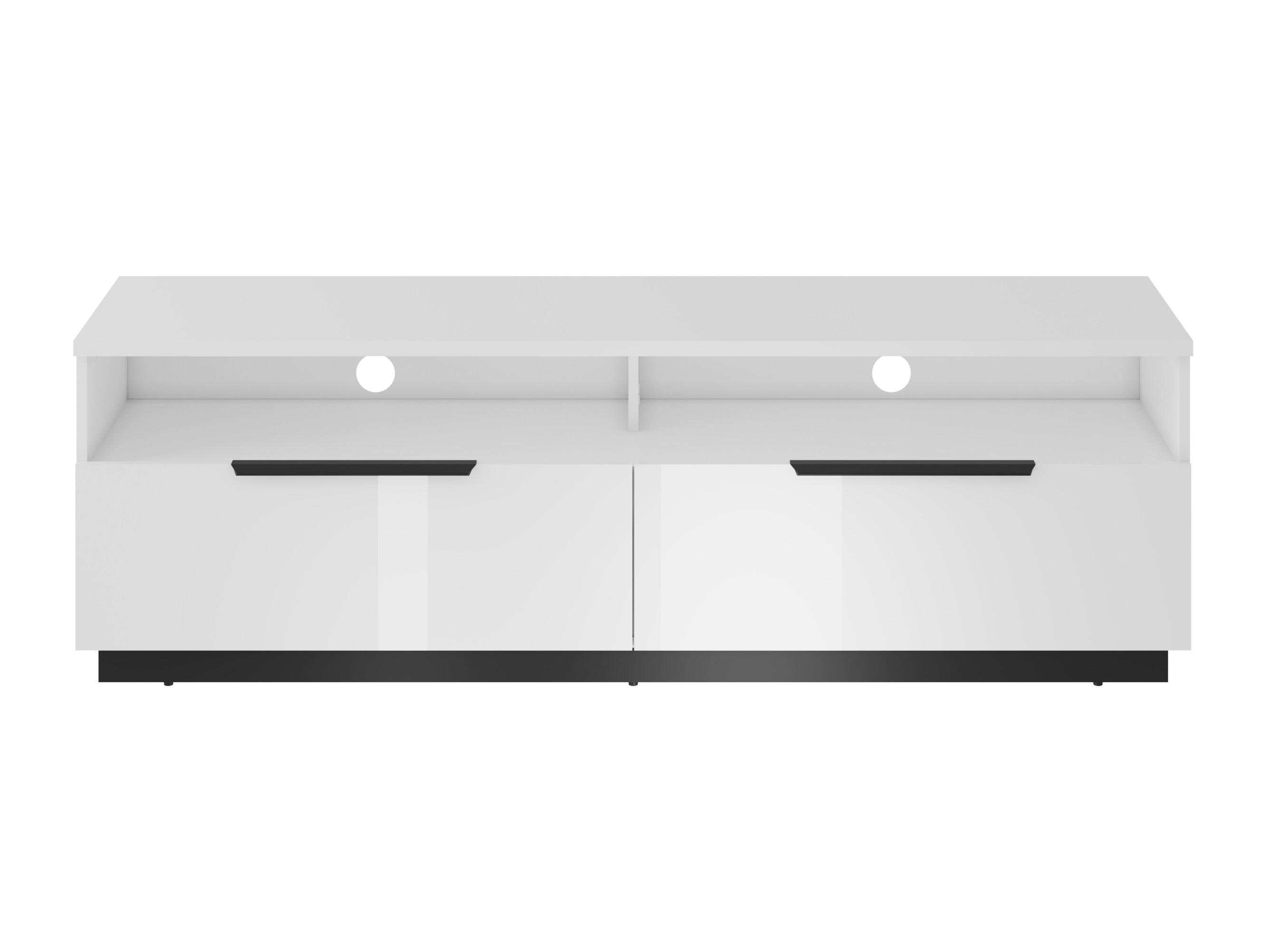 TV-bord Talevaro 103 (Hvid + Glansfuld hvid)