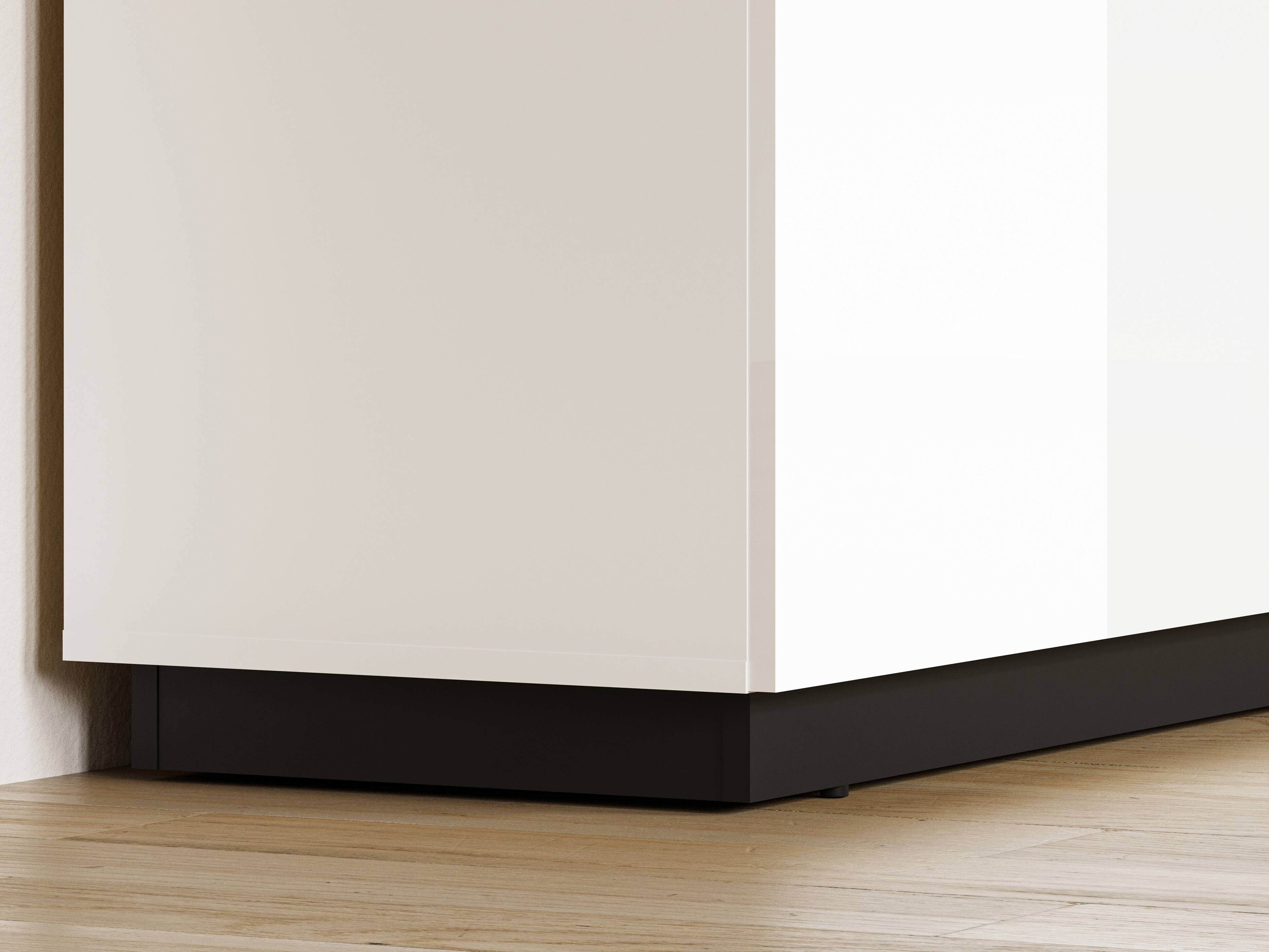 Kommode Talevaro 105 (Hvid + Glansfuld hvid)