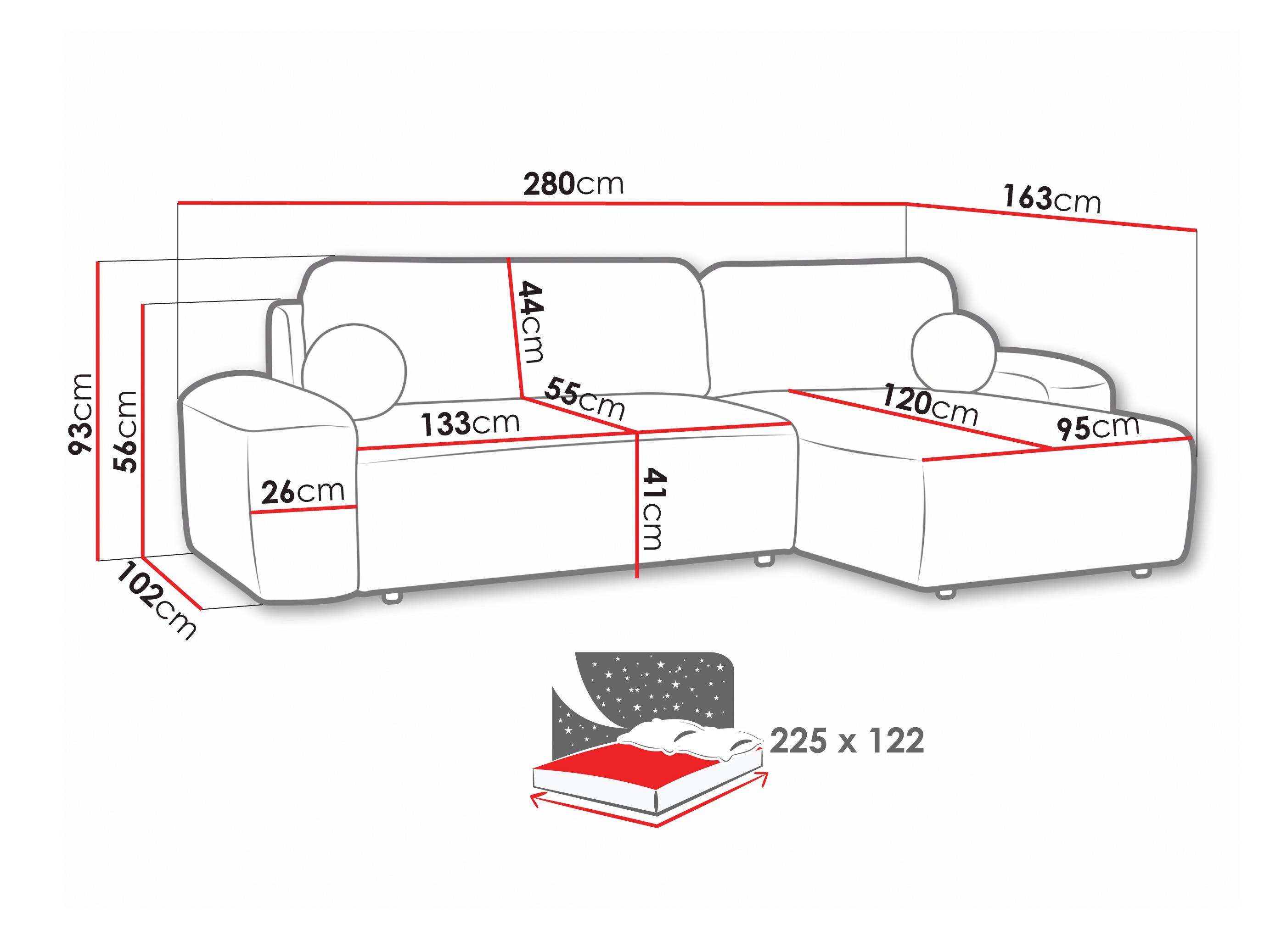 Hjørnesofa Margate 108 (Quelle 02)