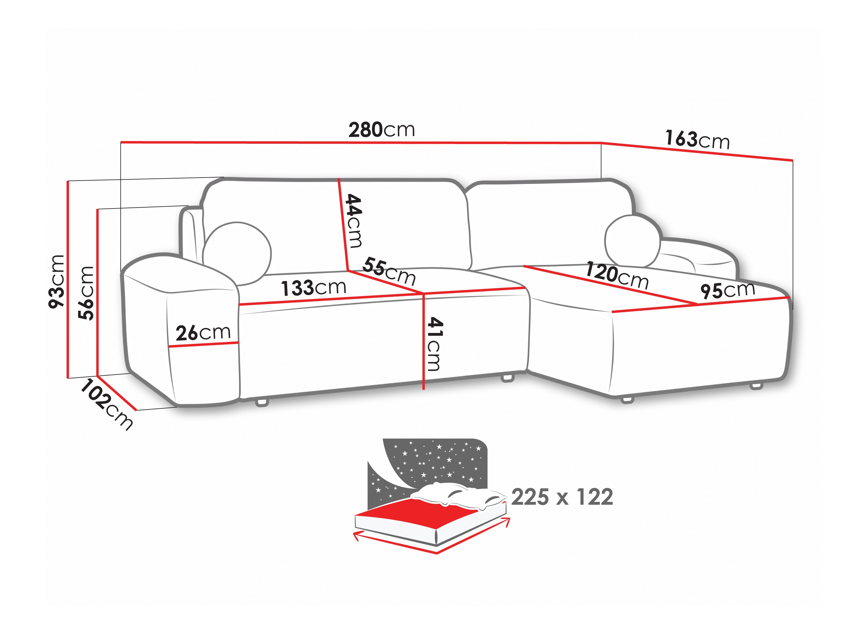 Hjørnesofa Margate 108 (Quelle 02)