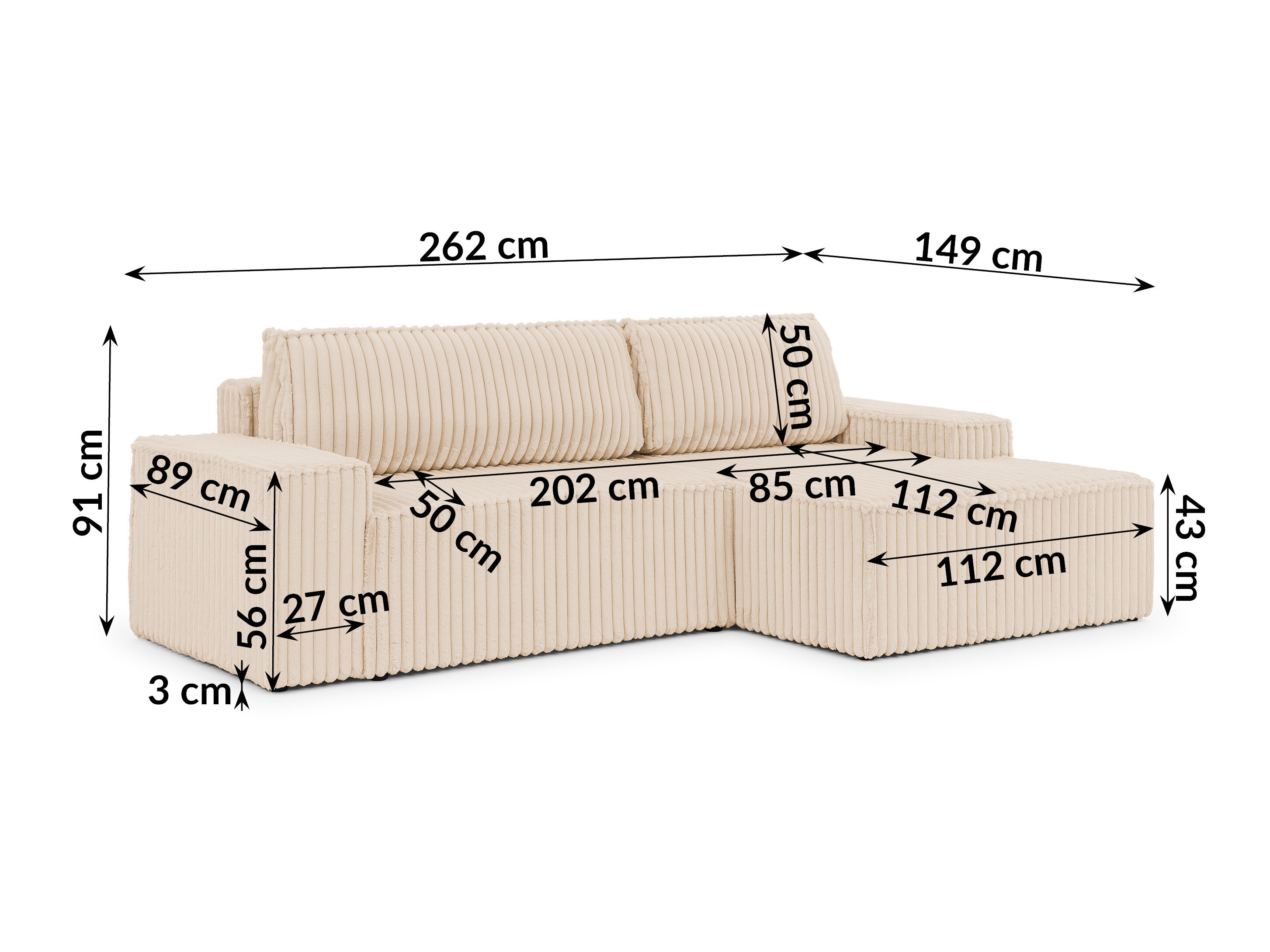 Hjørnesofa Rocklin 229 (Vito 23)