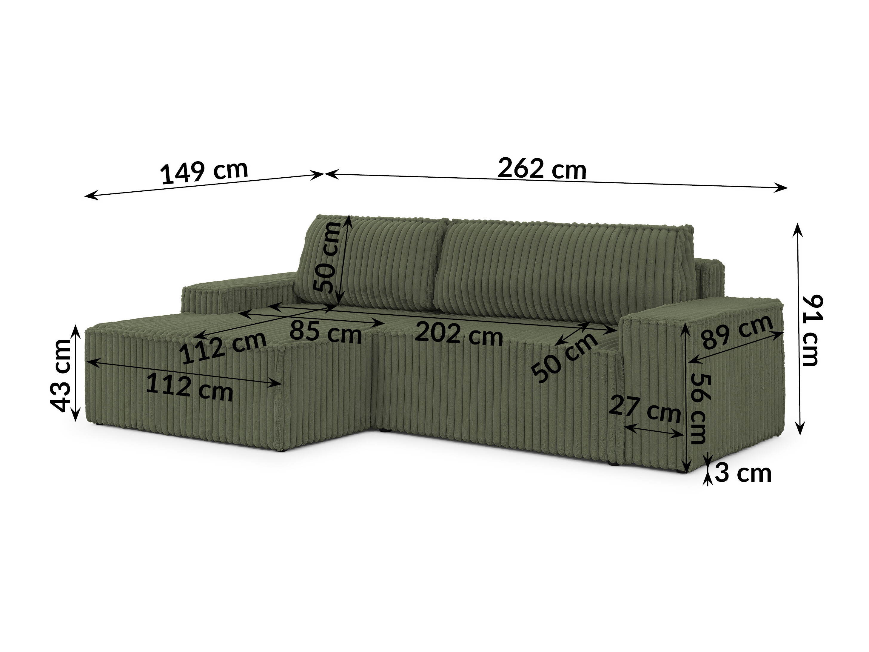 Hjørnesofa Rocklin 229 (Vito 77)