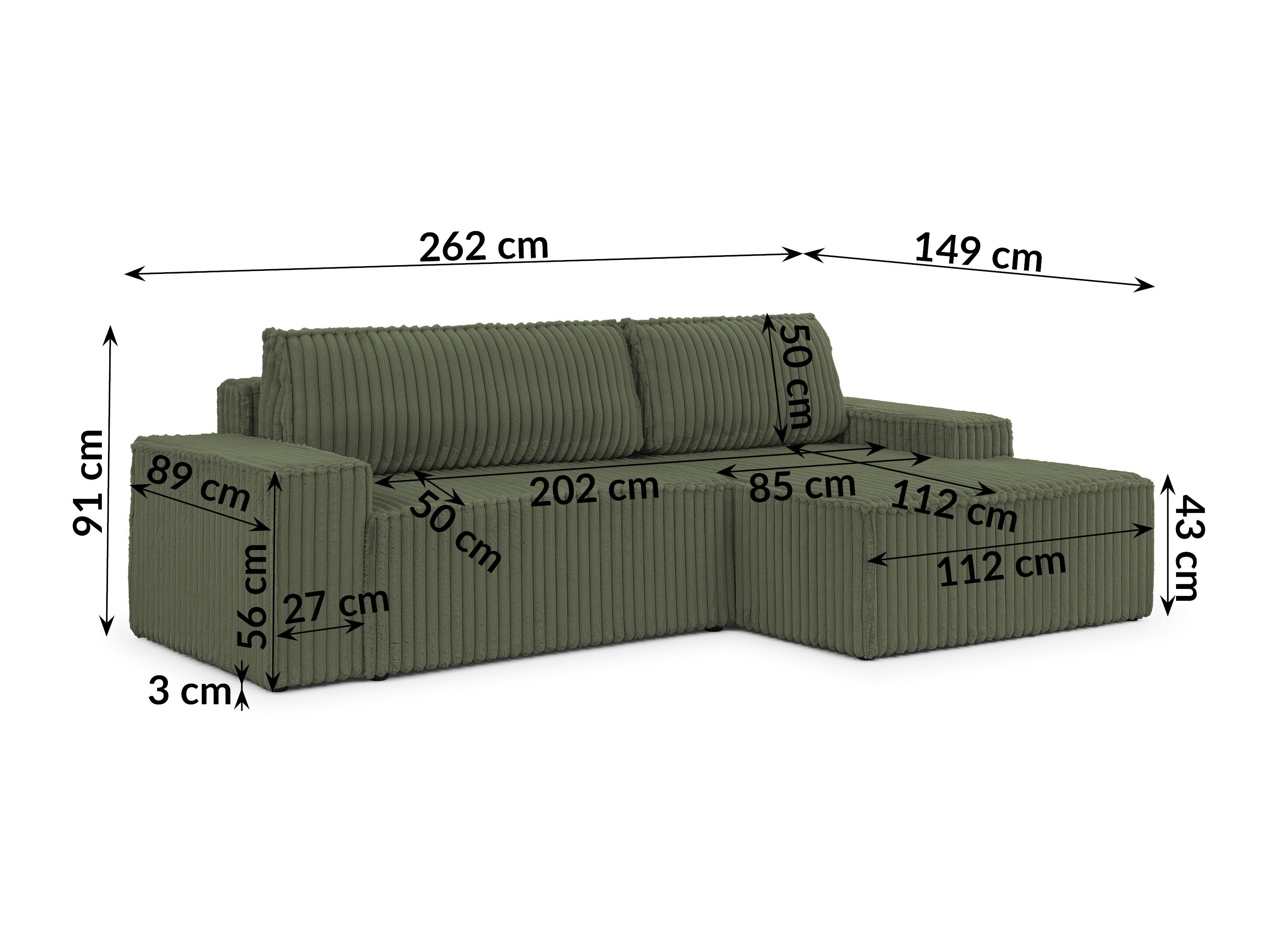 Hjørnesofa Rocklin 229 (Vito 77)