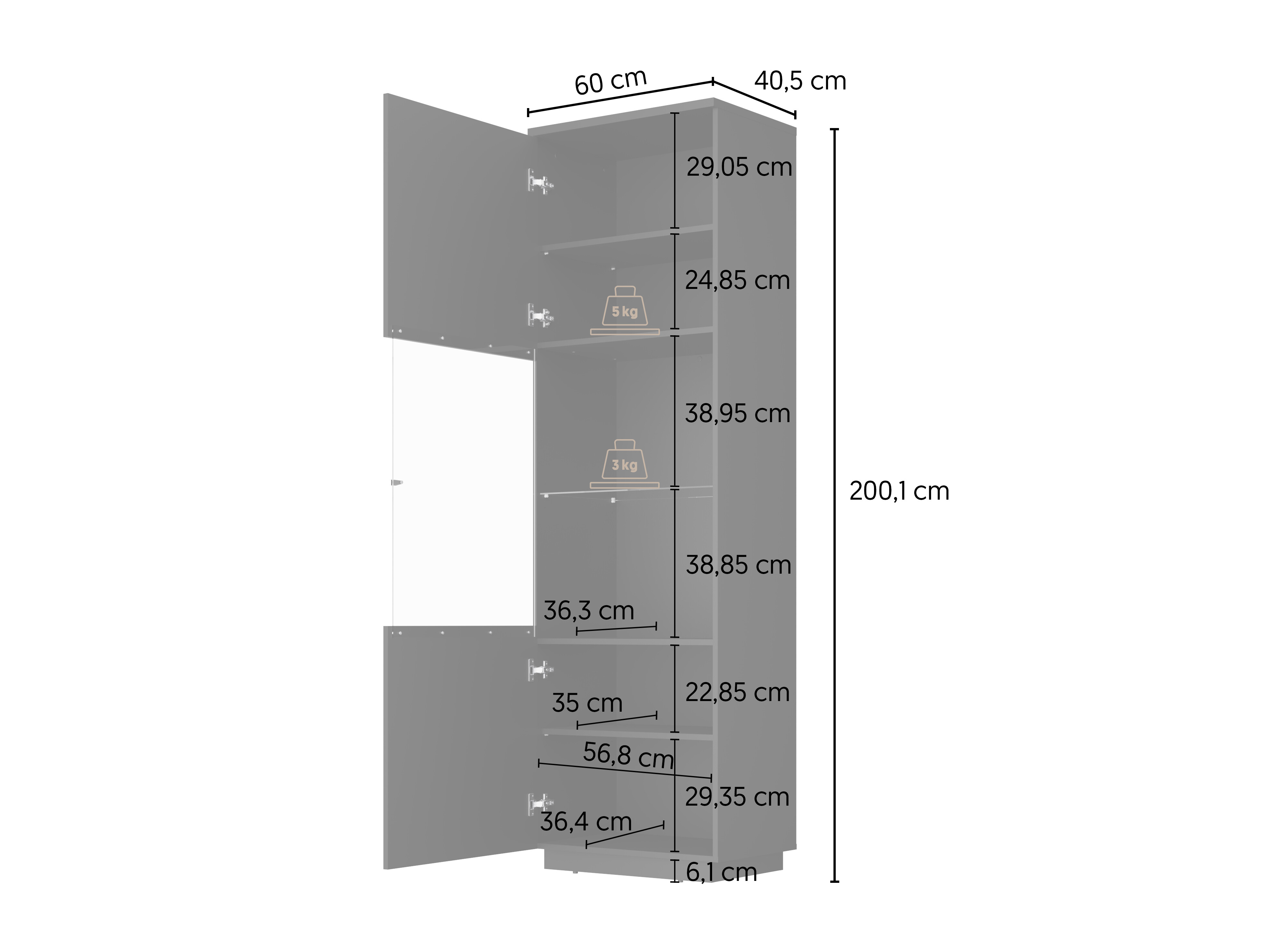 Stuemøbelsæt Talevaro 106 (Sort + Blank sort)