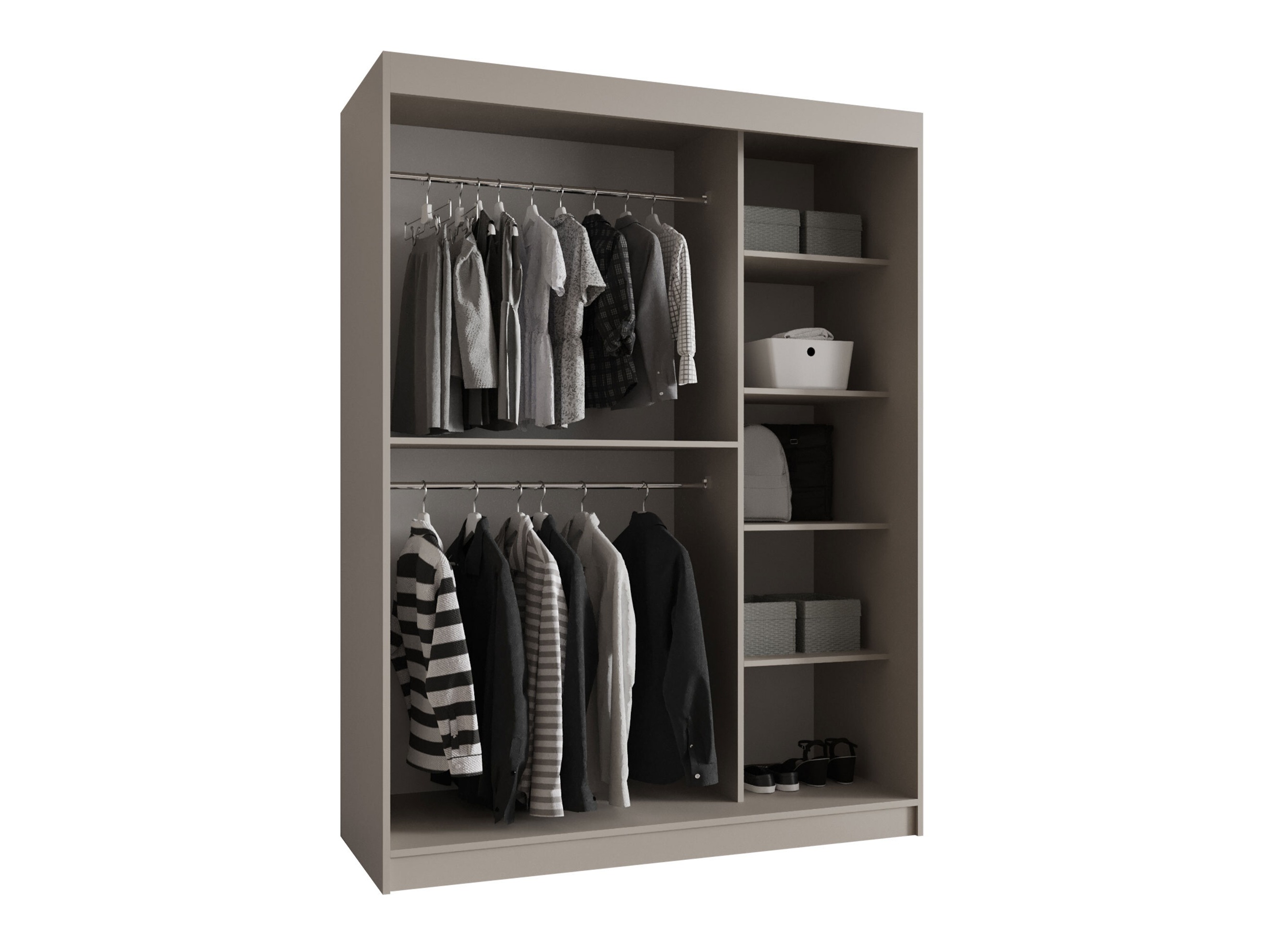 Garderobeskab Hartford 527 (Sort)