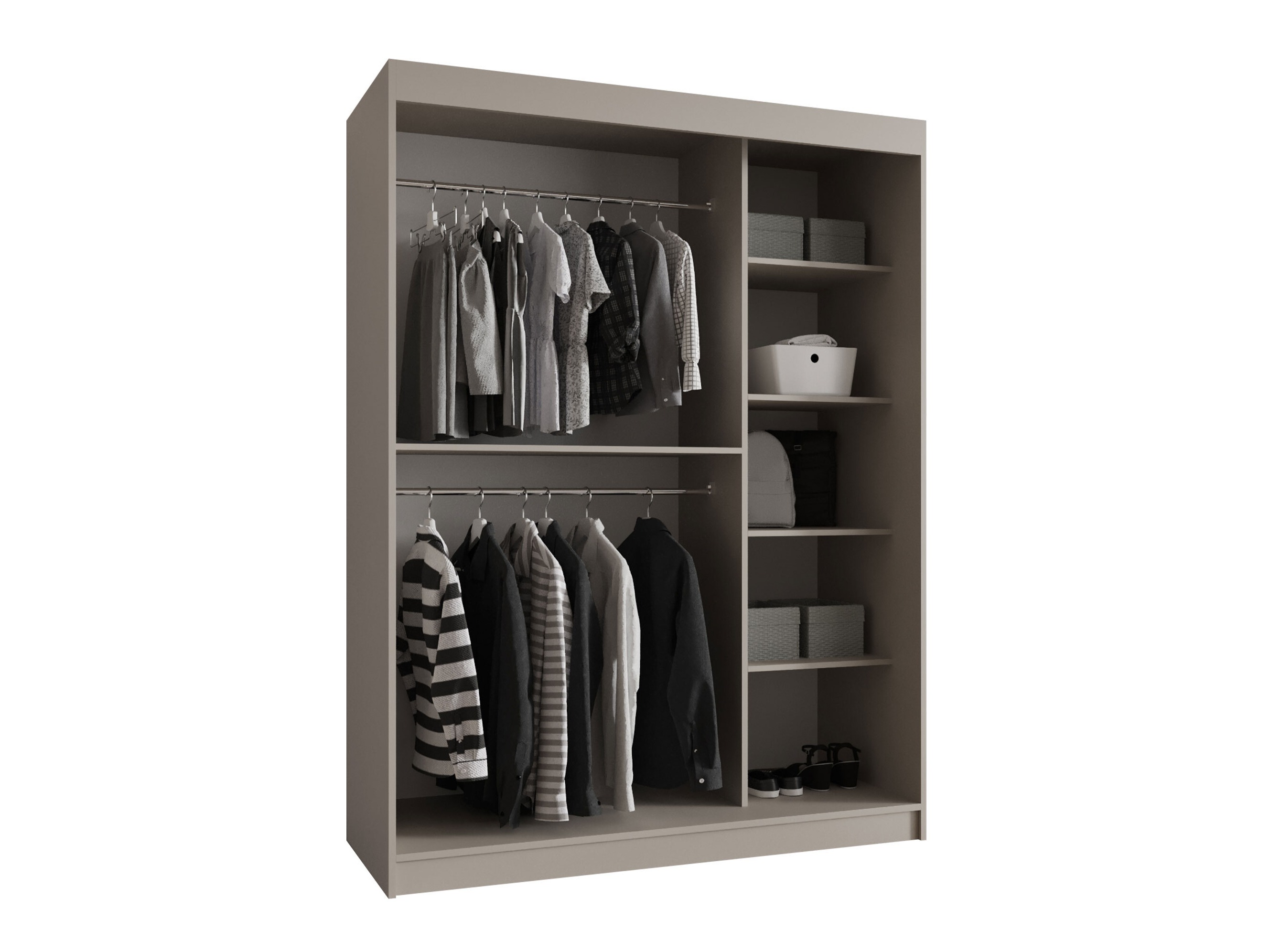 Garderobeskab Hartford 527 (Sort)