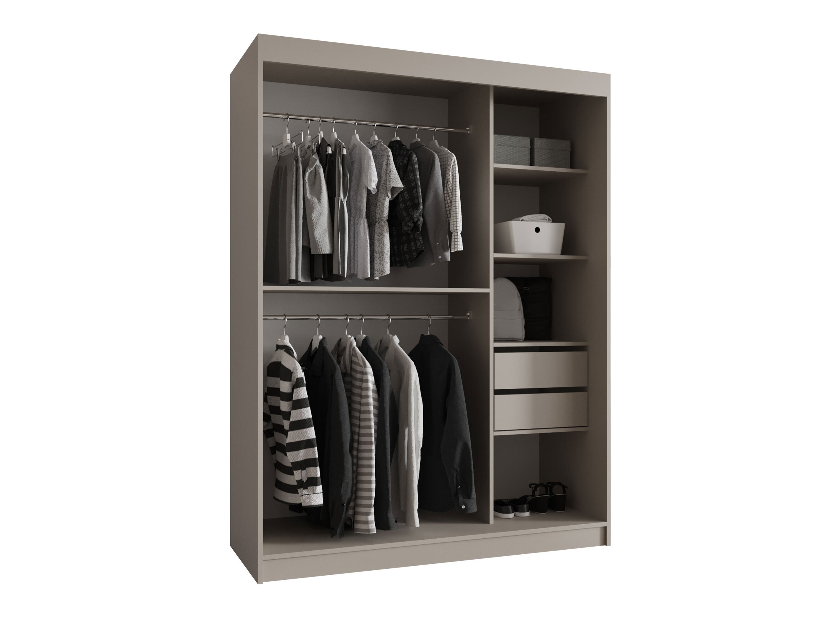 Garderobeskab Hartford 527 (Sort)