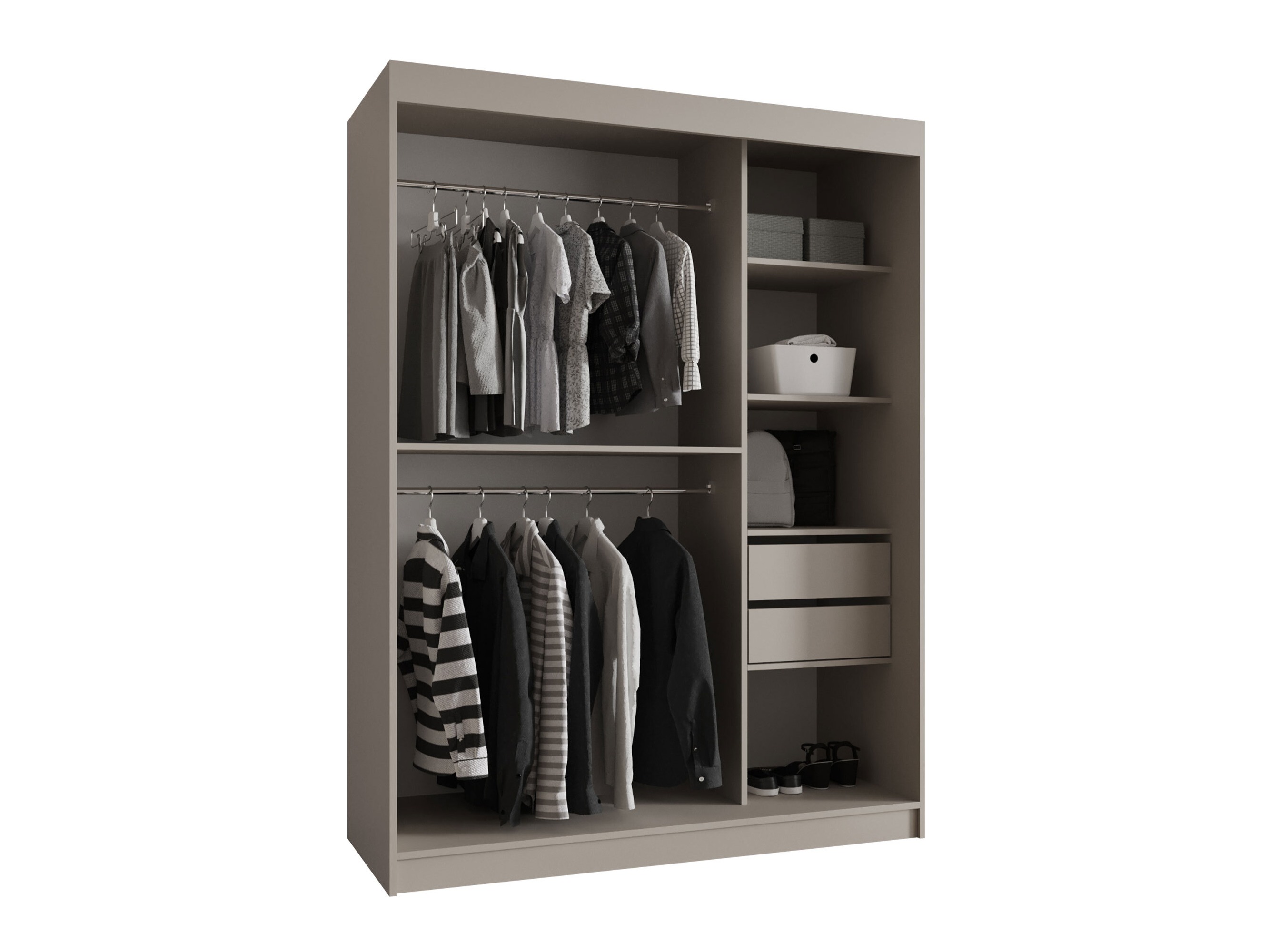 Garderobeskab Hartford 527 (Sort)