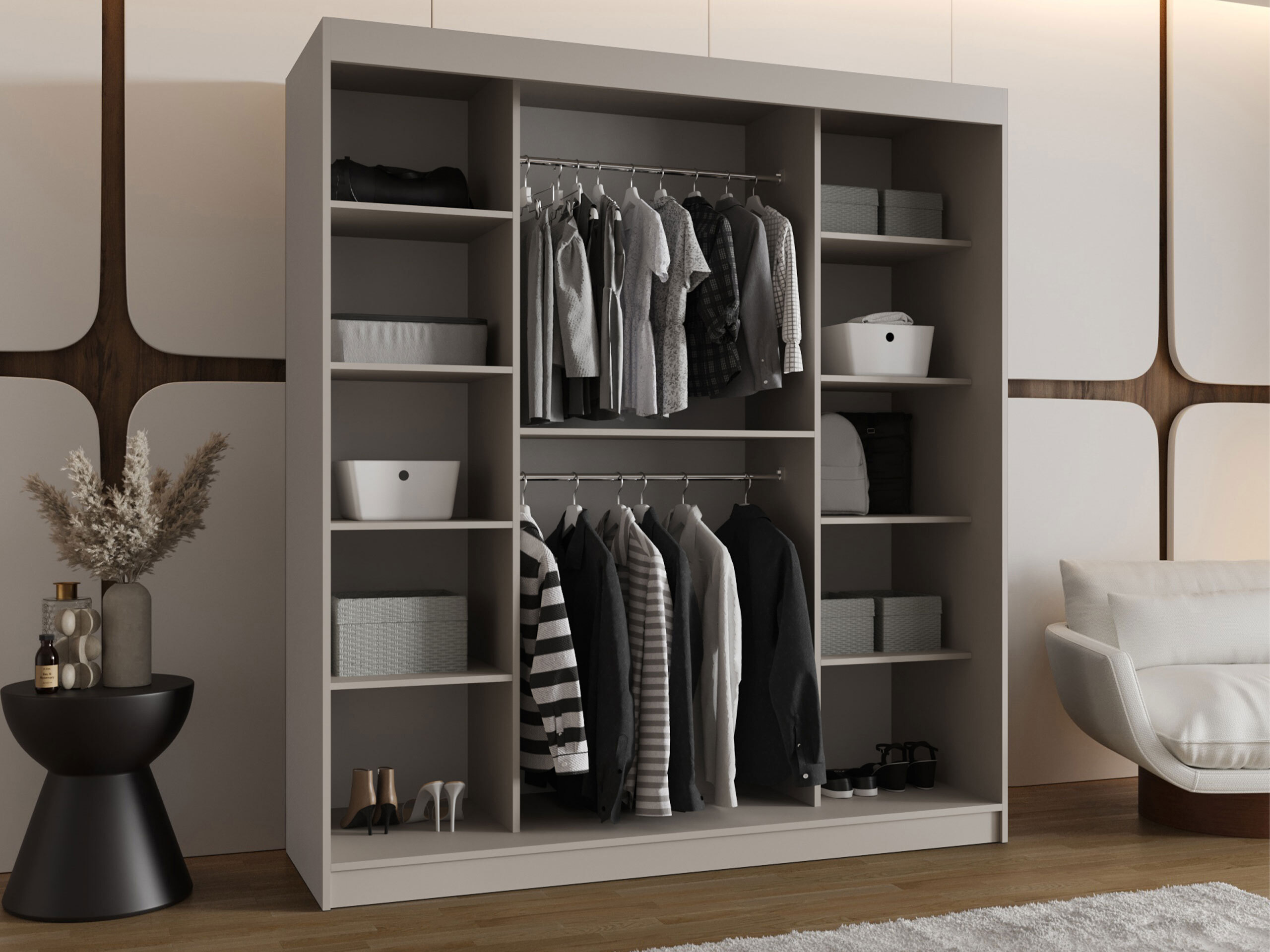Garderobeskab Hartford 529 (Sort)