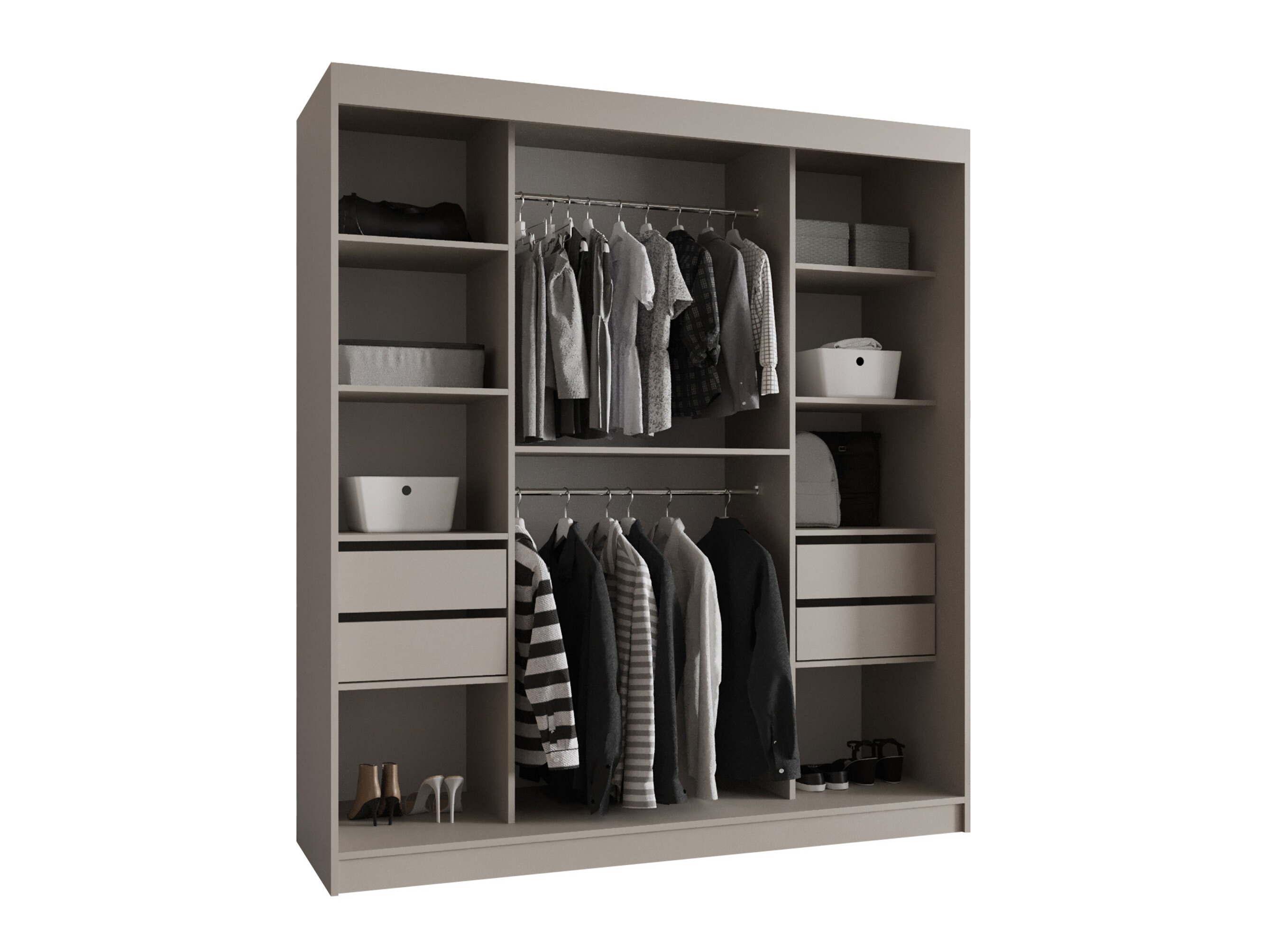 Garderobeskab Hartford 529 (Sort)
