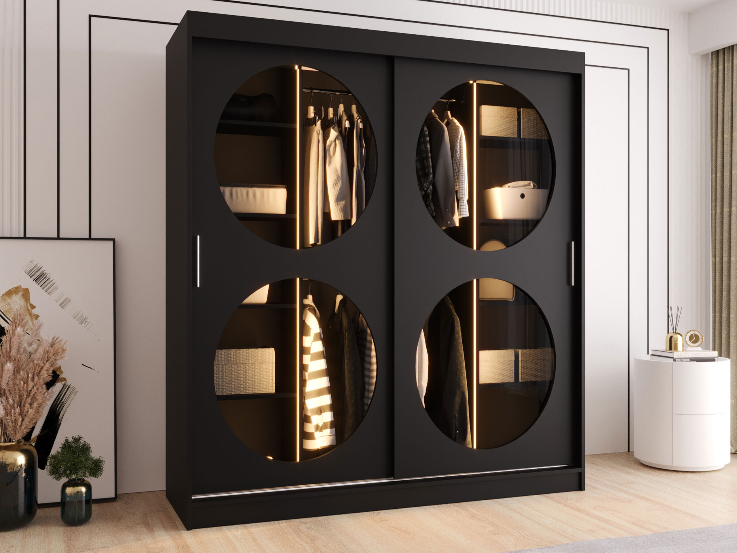 Garderobeskab Hartford 529 (Sort)