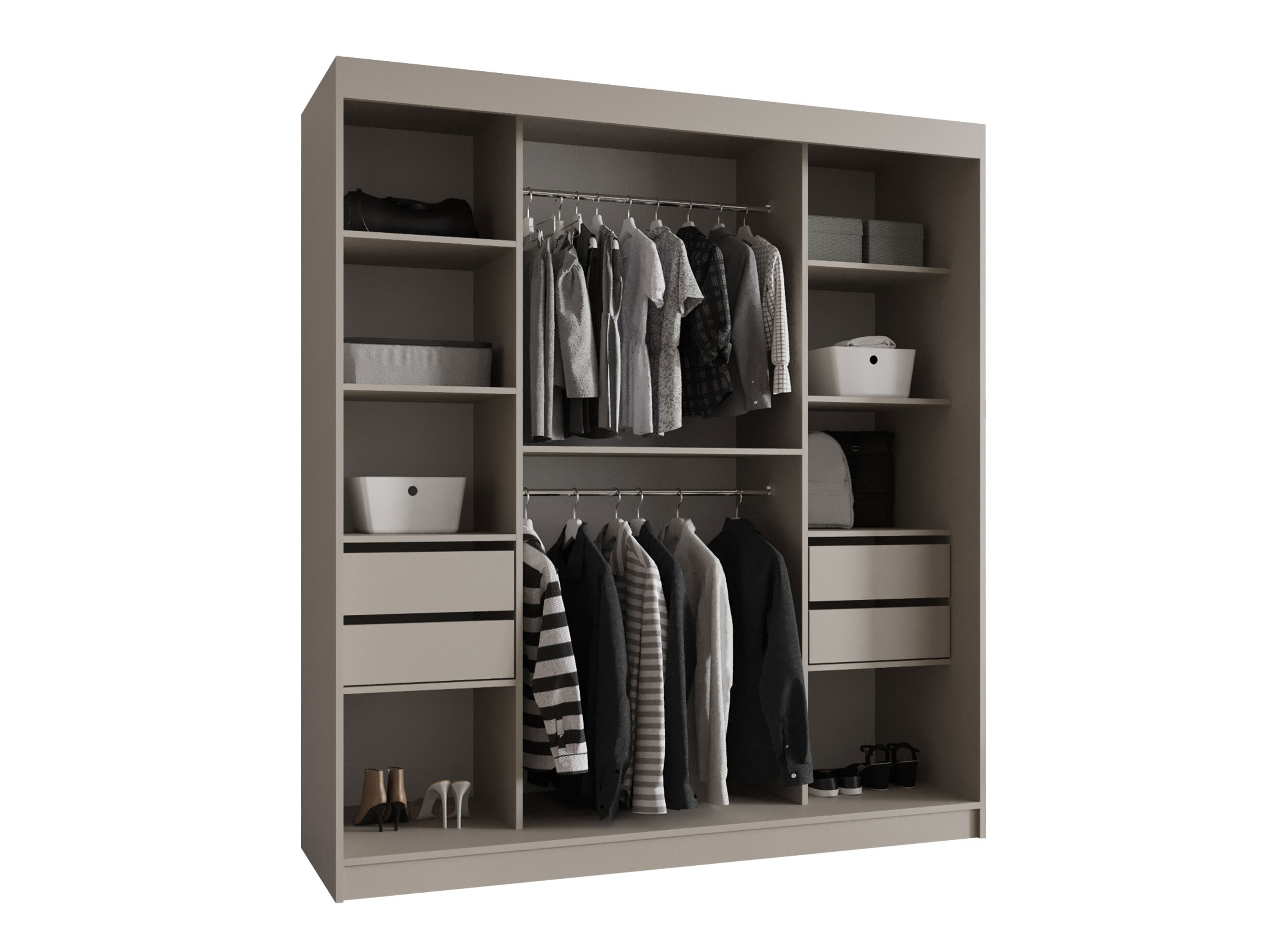 Garderobeskab Hartford 529 (Sort)