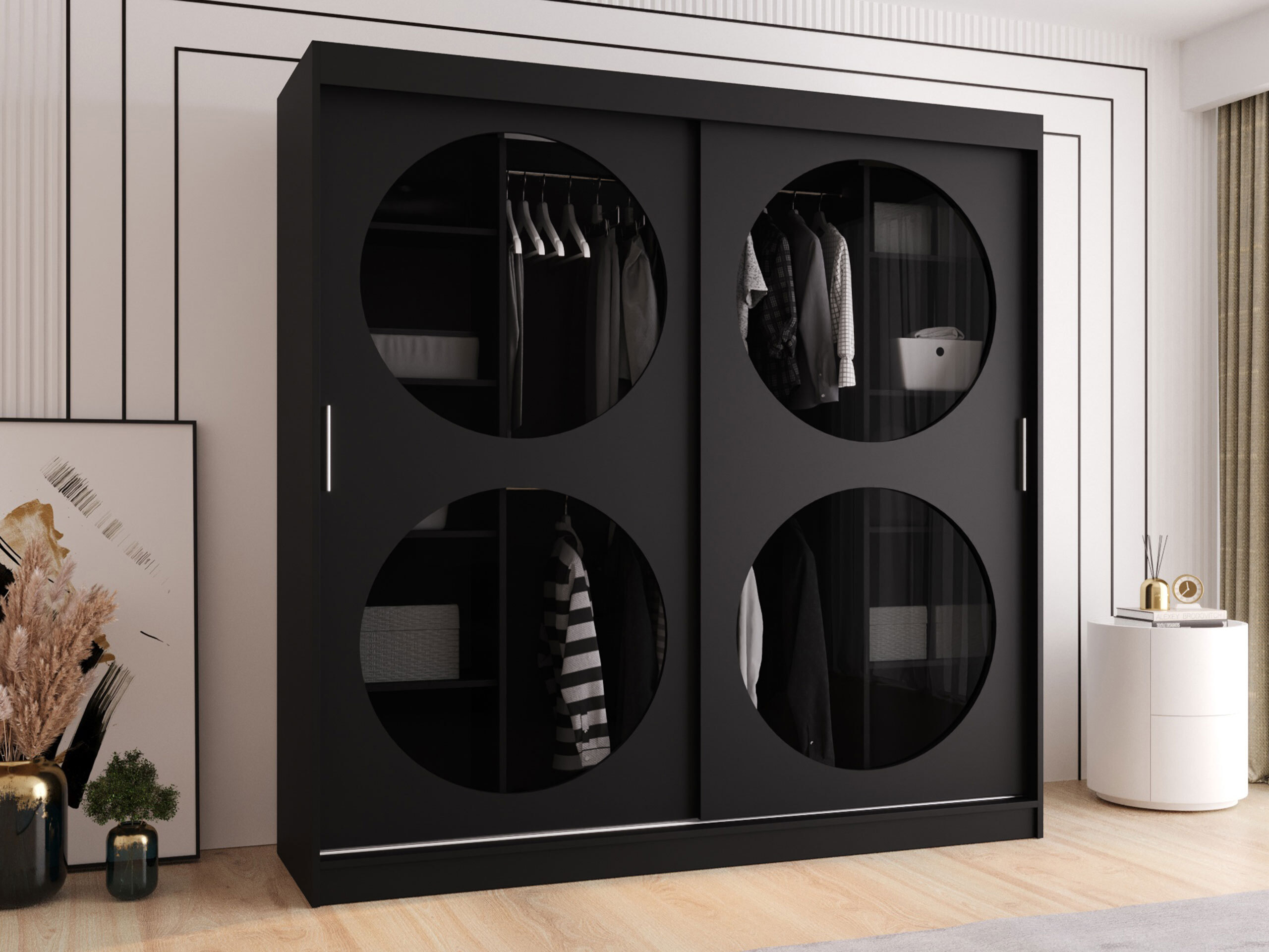 Garderobeskab Hartford 531 (Sort)