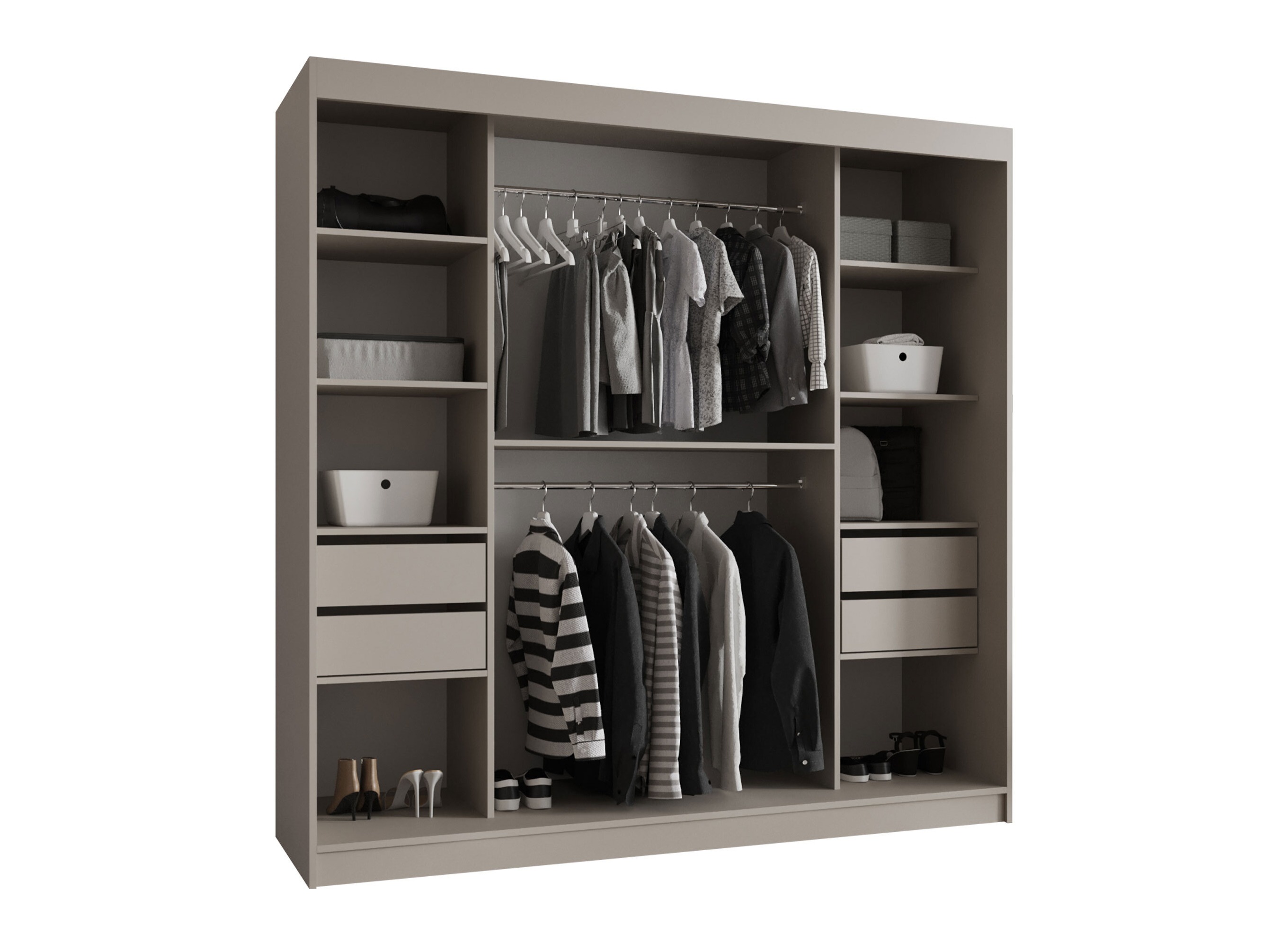 Garderobeskab Hartford 531 (Sort)
